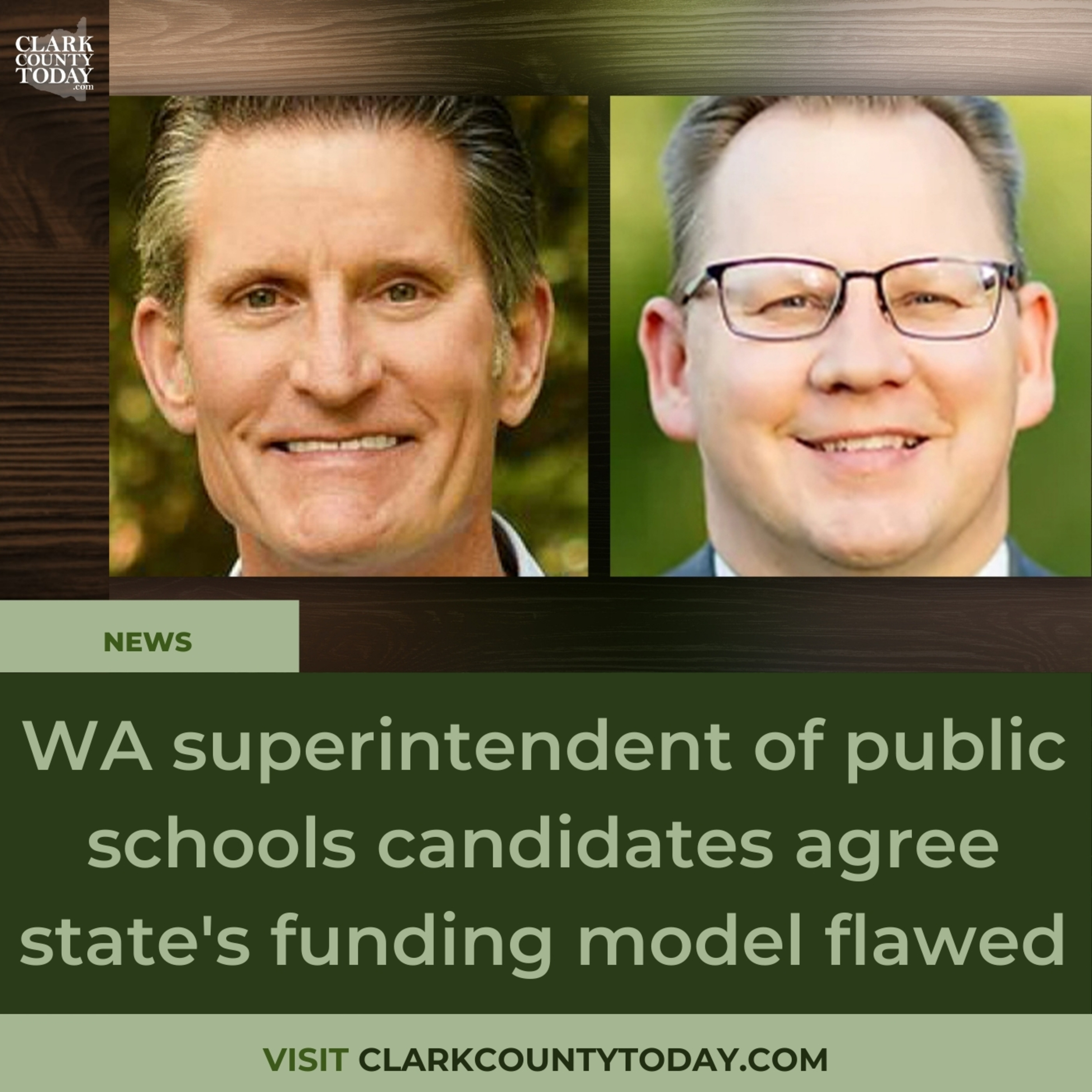WA superintendent of public schools candidates agree state's funding model flawed