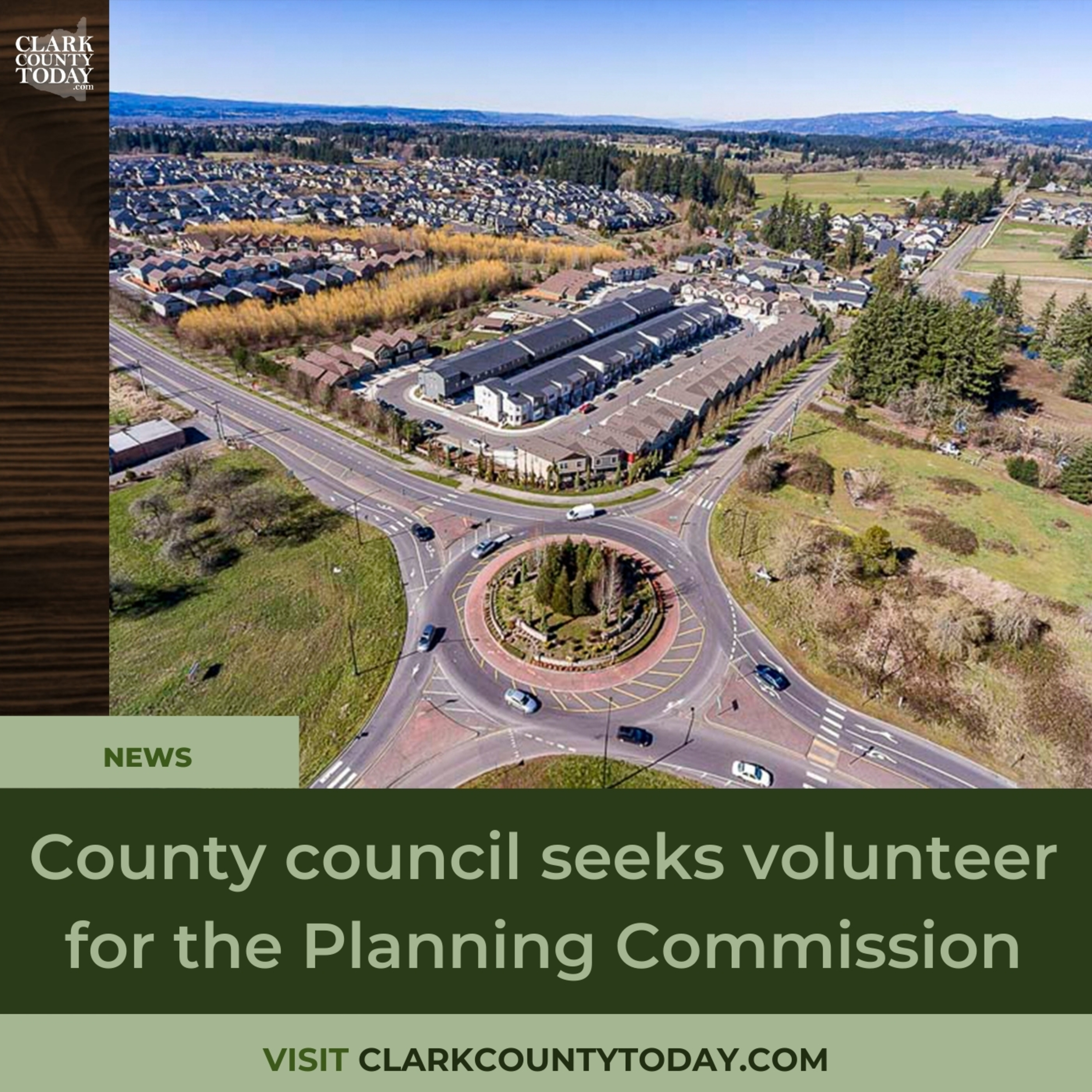 County council seeks volunteer for the Planning Commission