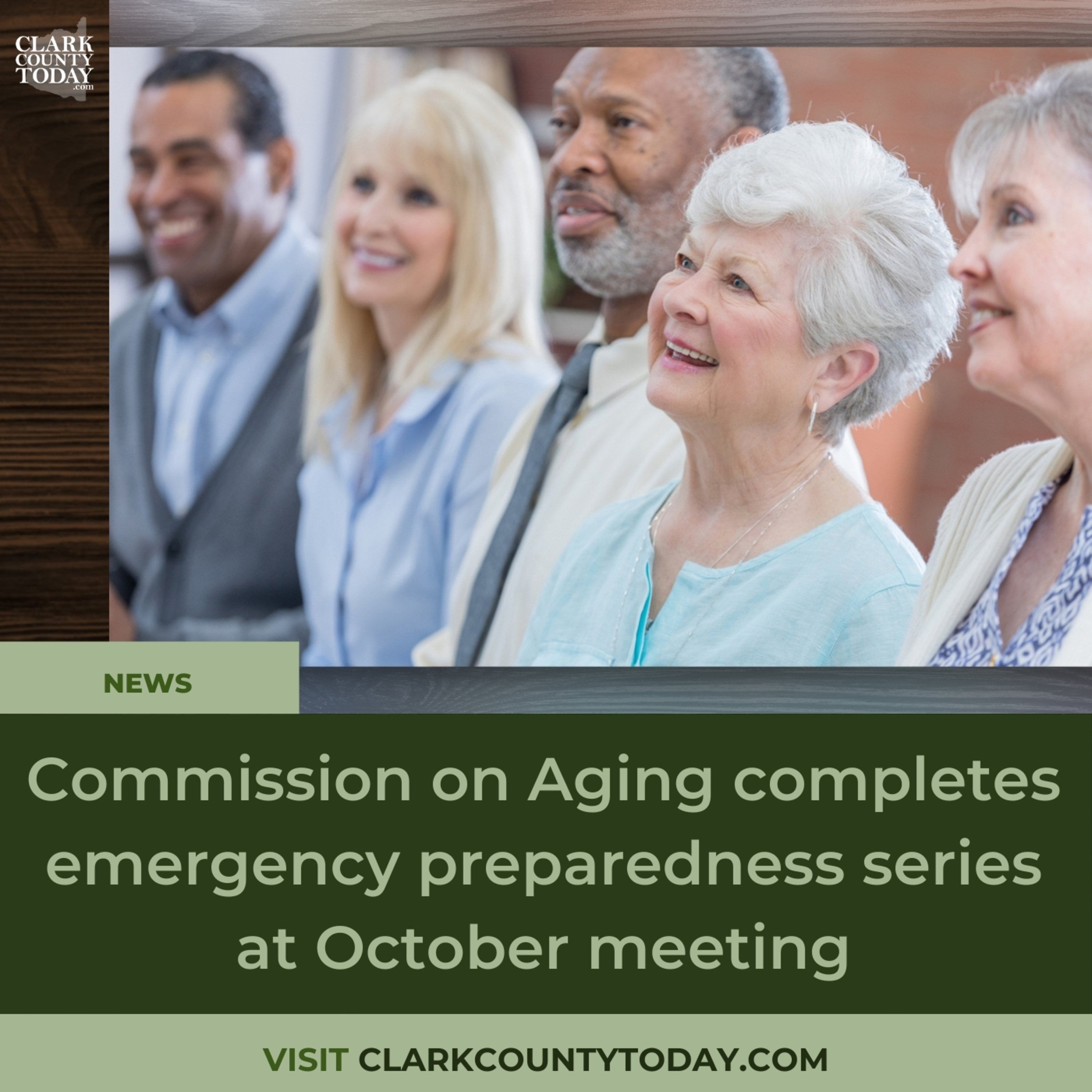Commission on Aging completes emergency preparedness series at October meeting
