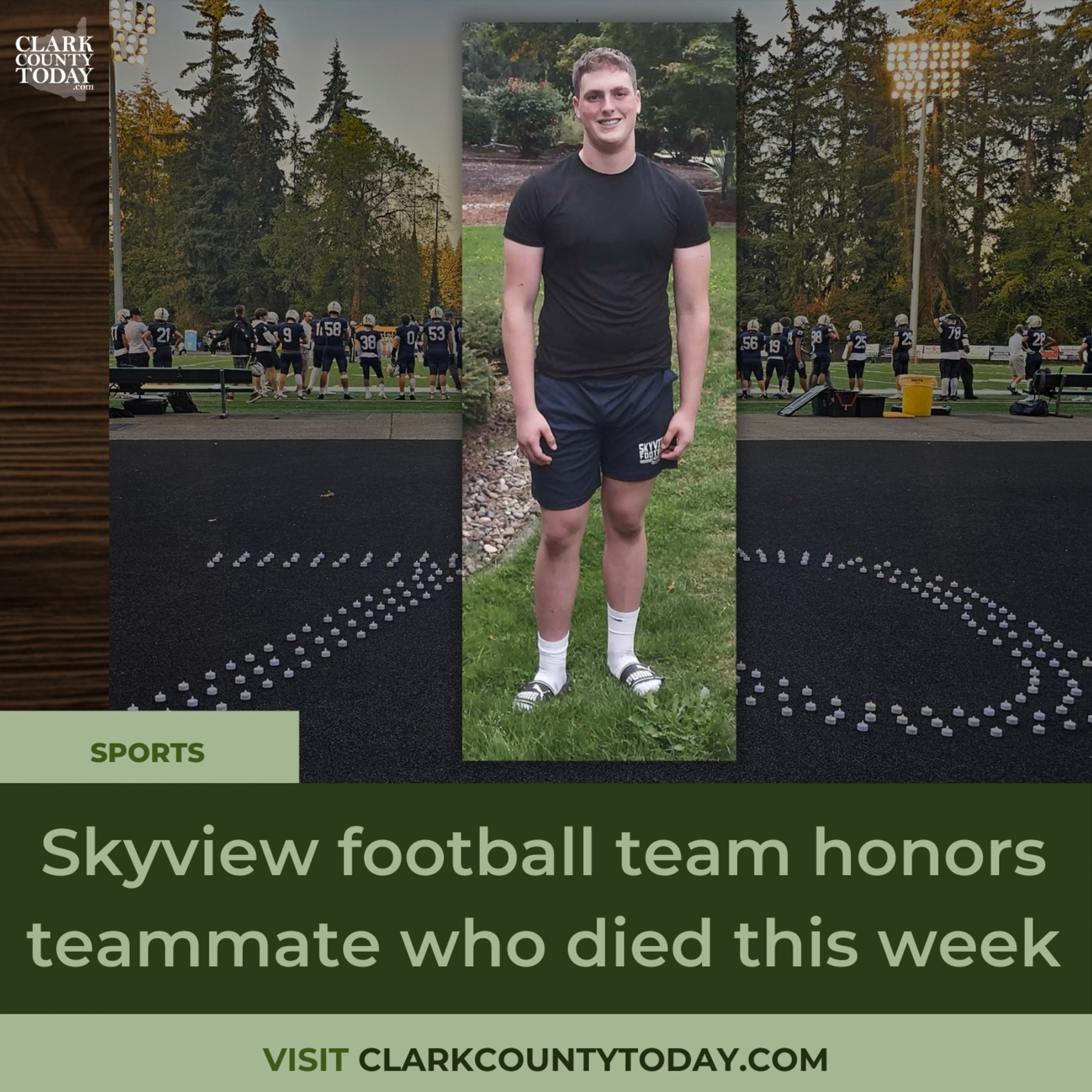 Skyview football team honors teammate who died this week