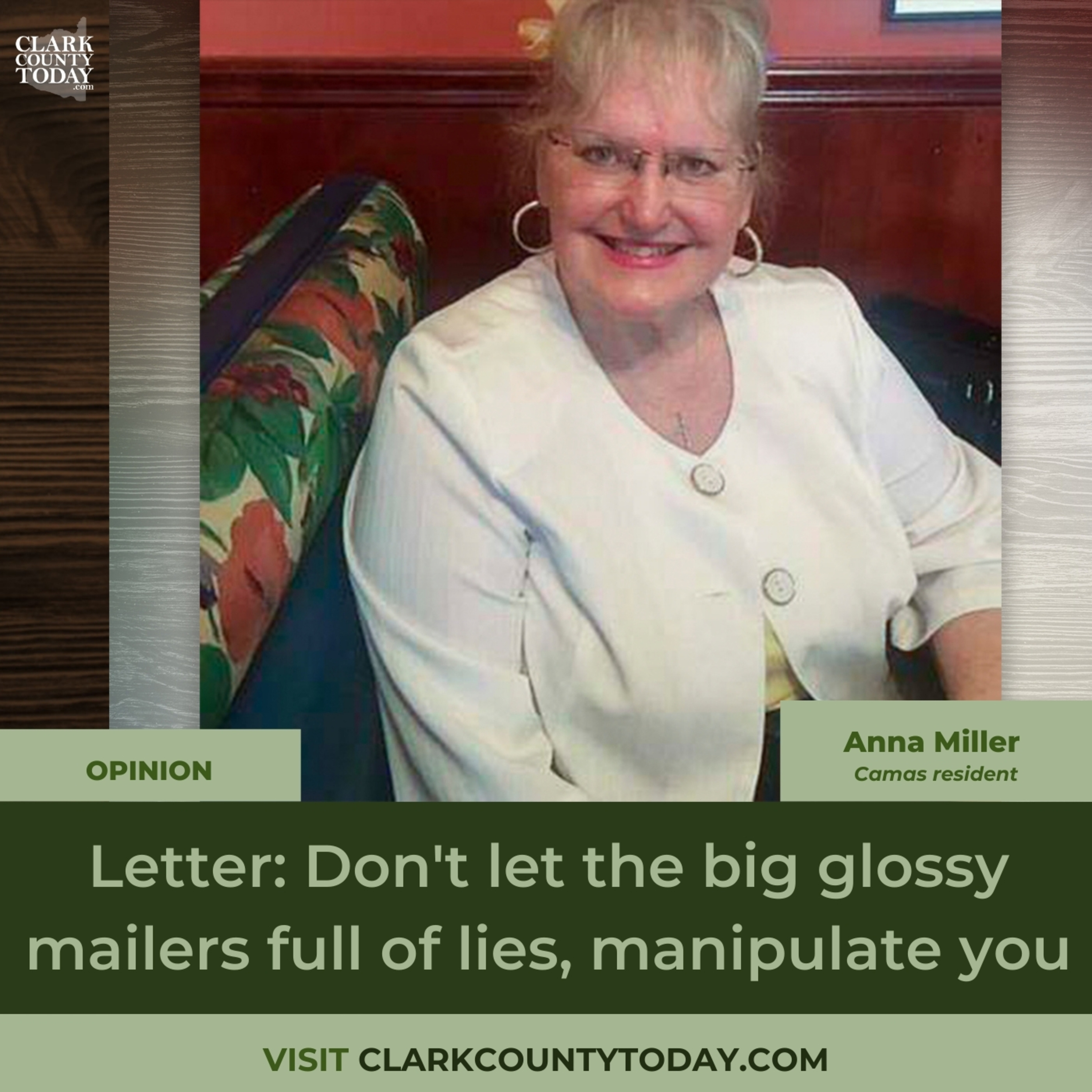 Letter: Don't let the big glossy mailers full of lies, manipulate you