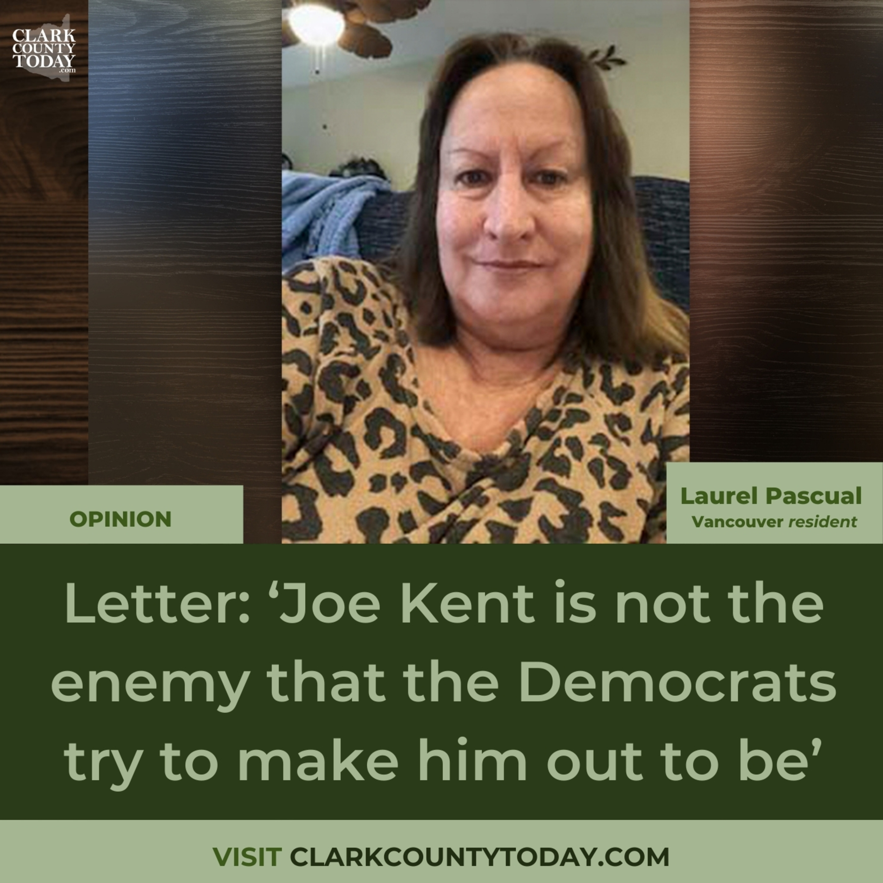 Letter: ‘Joe Kent is not the enemy that the Democrats try to make him out to be’