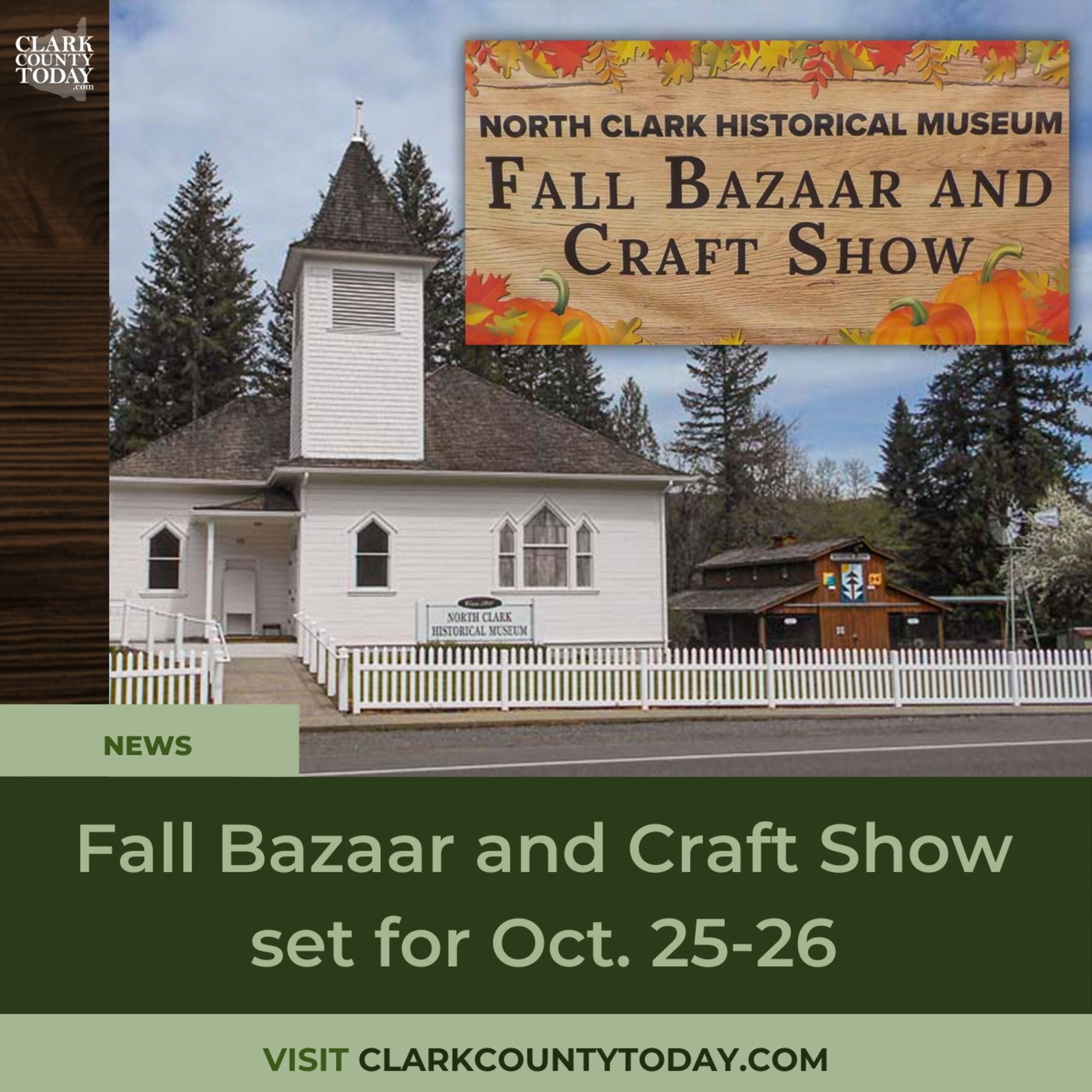 Fall Bazaar and Craft Show set for Oct. 25-26