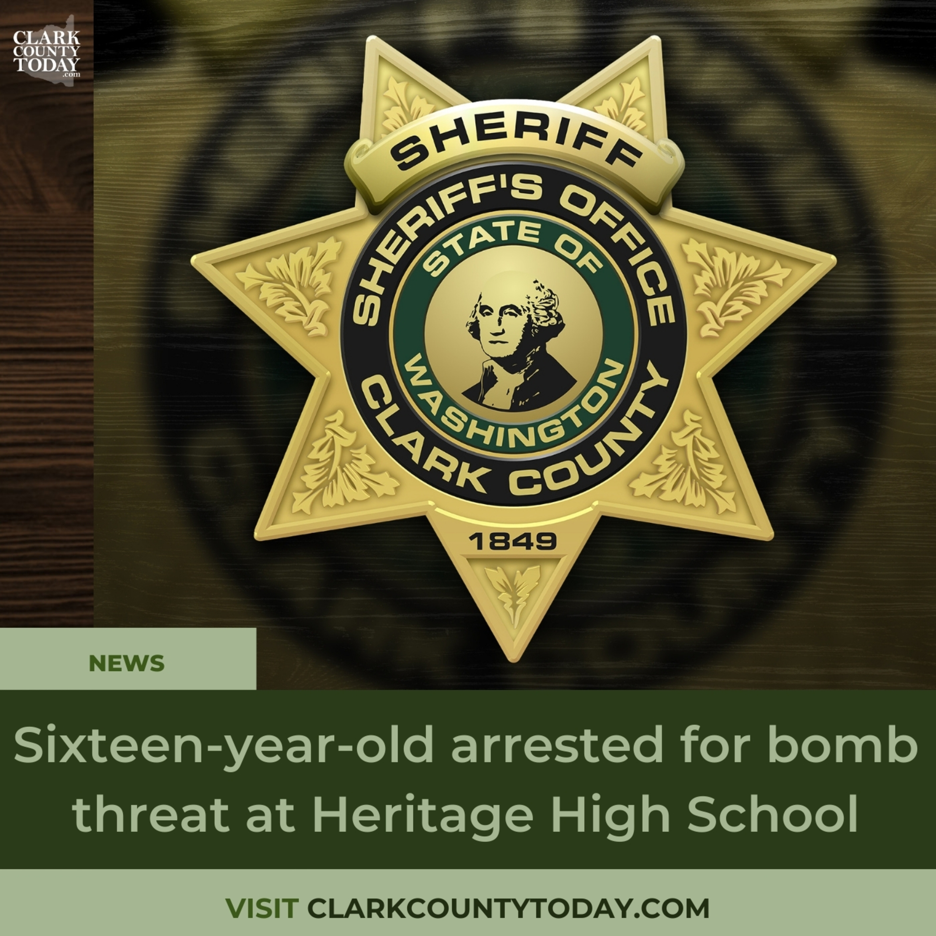 Sixteen-year-old arrested for bomb threat at Heritage High School