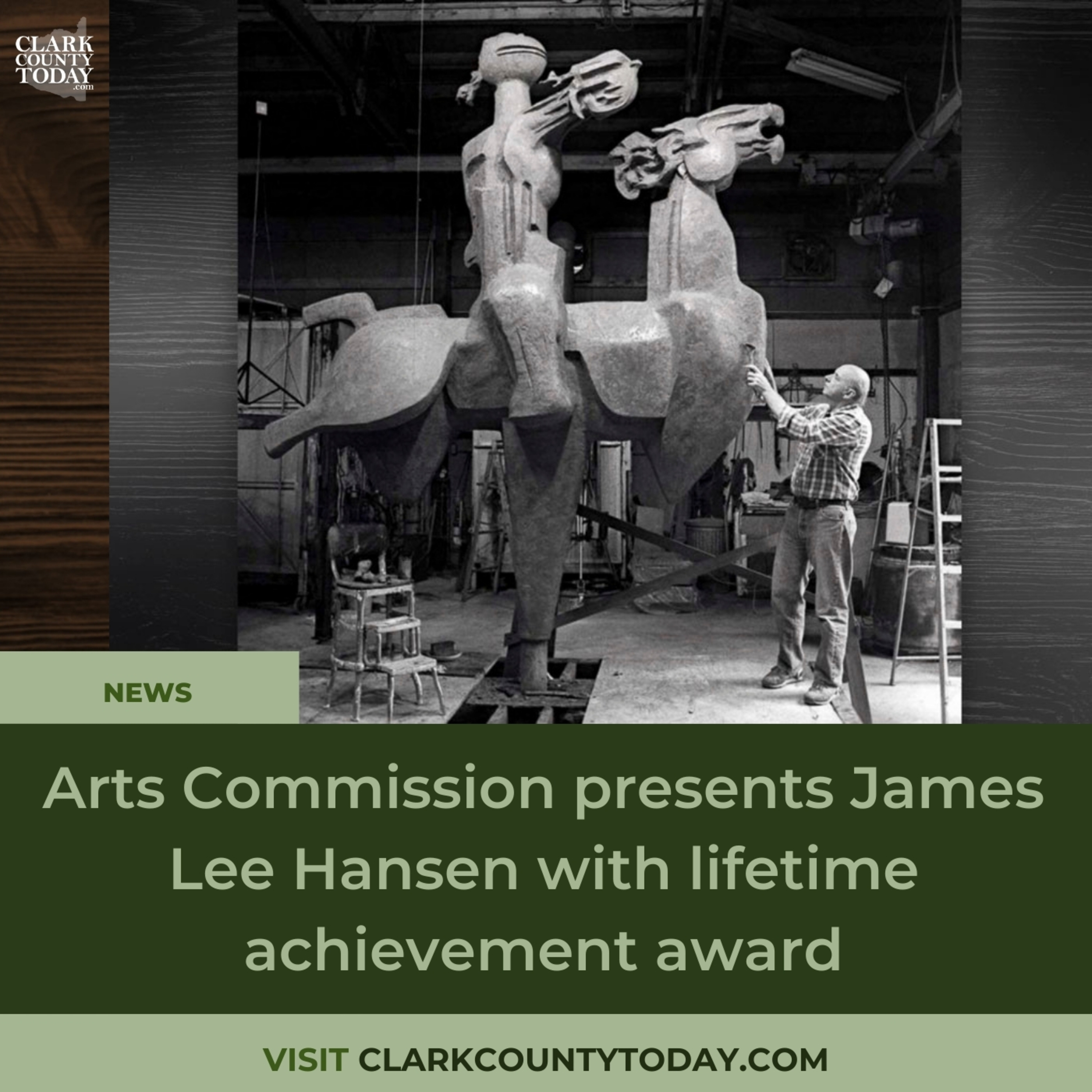 Arts Commission presents James Lee Hansen with lifetime achievement award