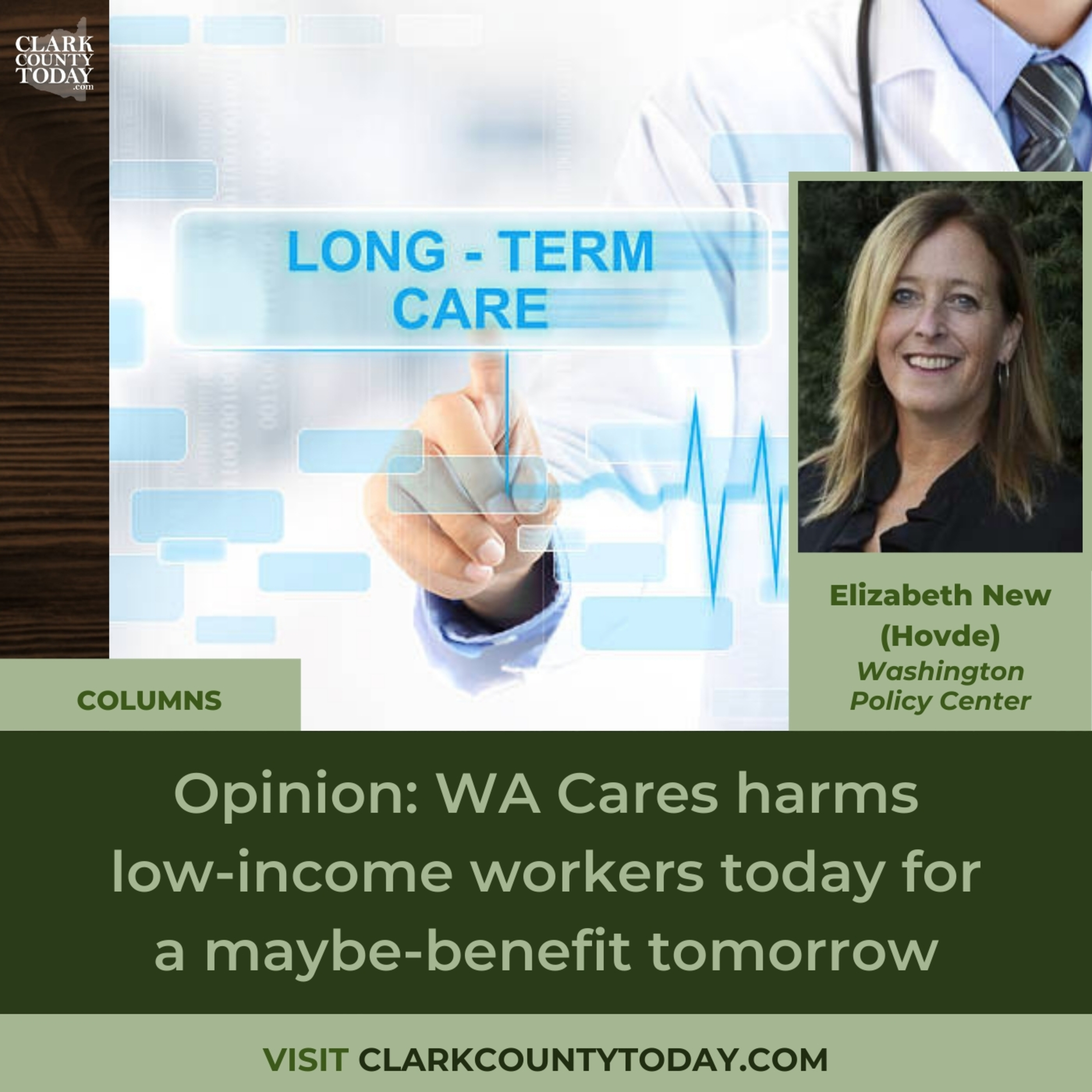 Opinion: WA Cares harms low-income workers today for a maybe-benefit tomorrow