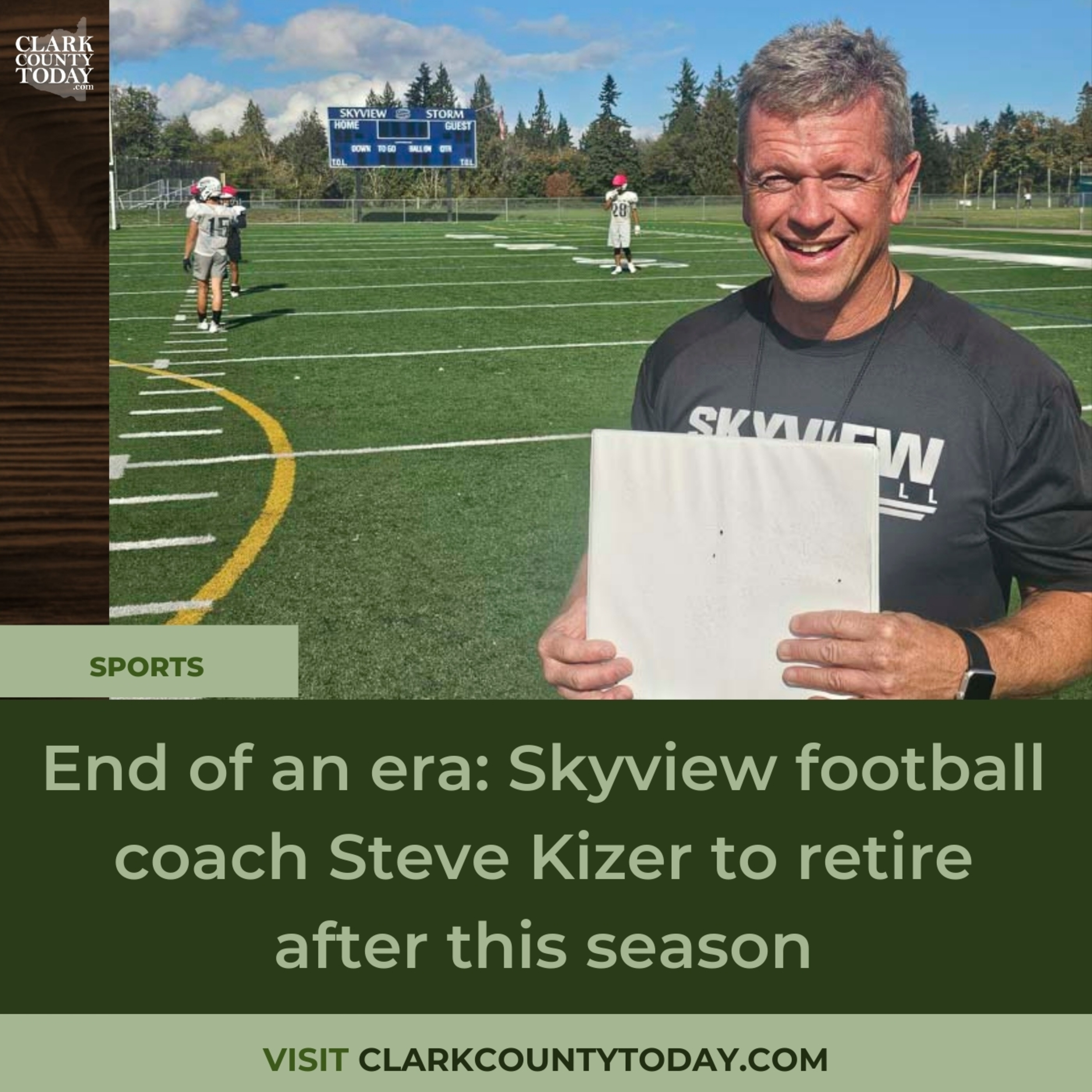 End of an era: Skyview football coach Steve Kizer to retire after this season