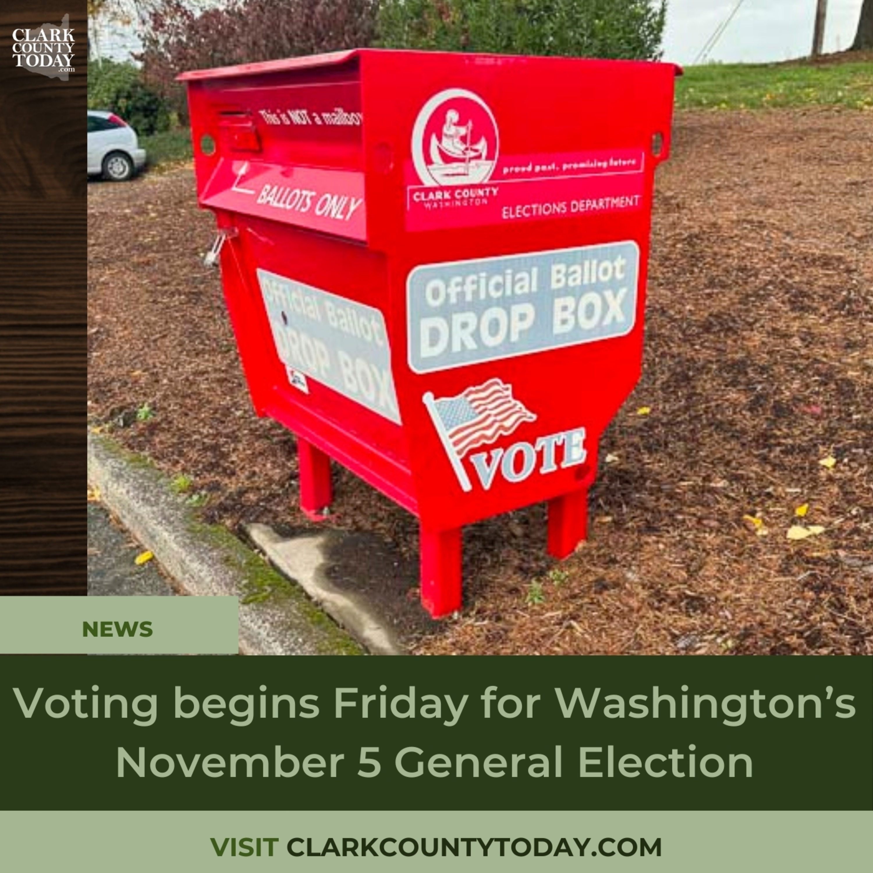 Voting begins Friday for Washington’s November 5 General Election