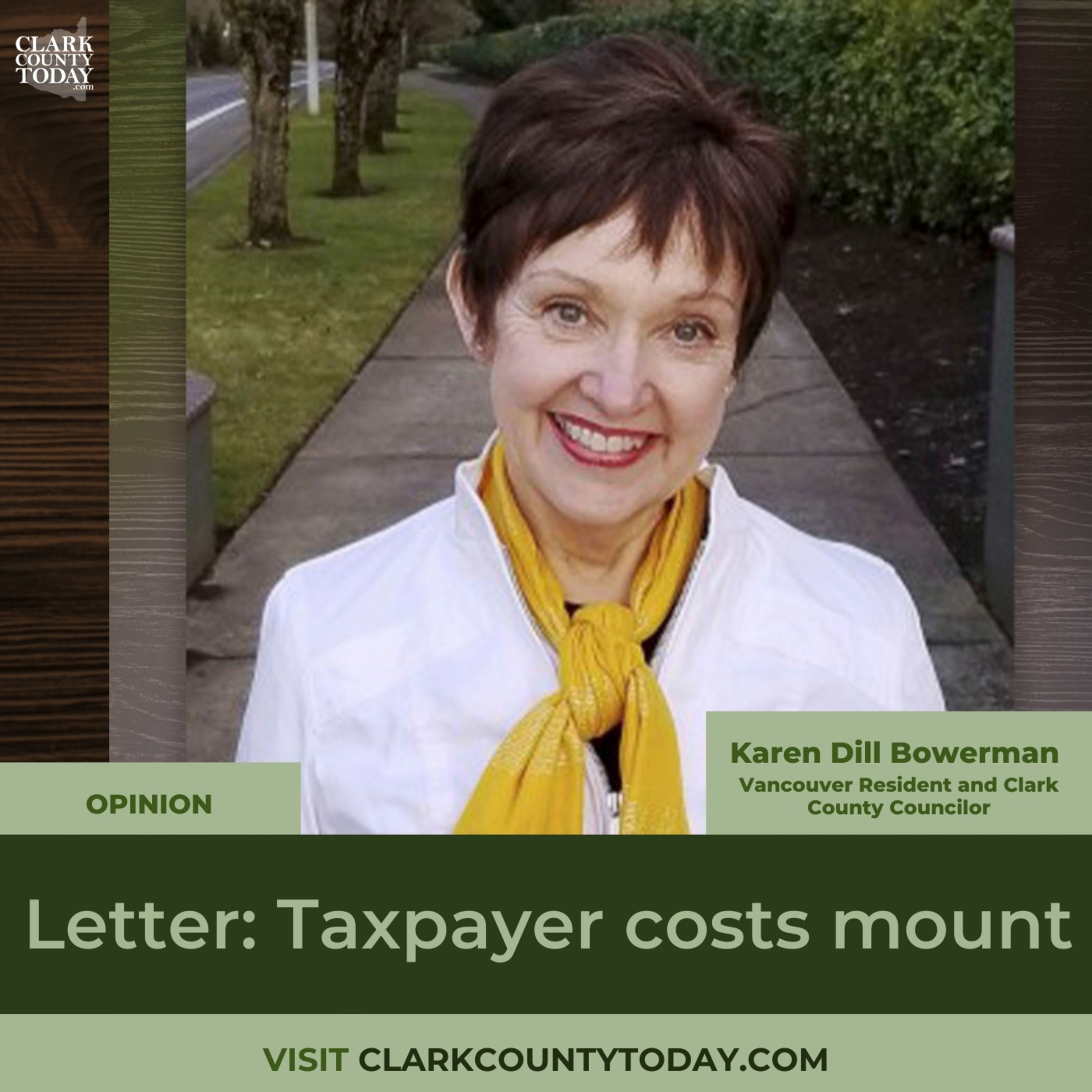 Letter: Taxpayer costs mount