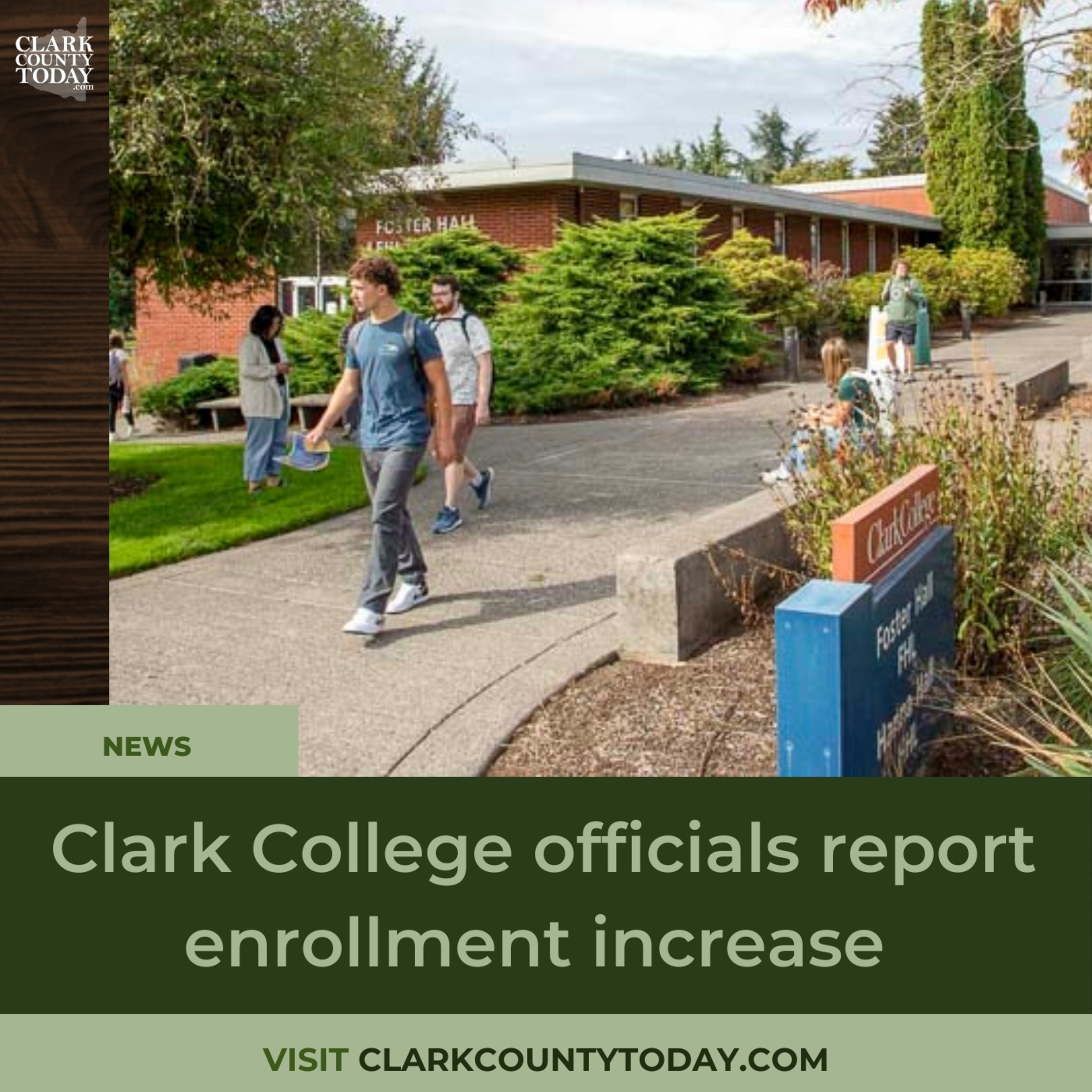Clark College officials report enrollment increase