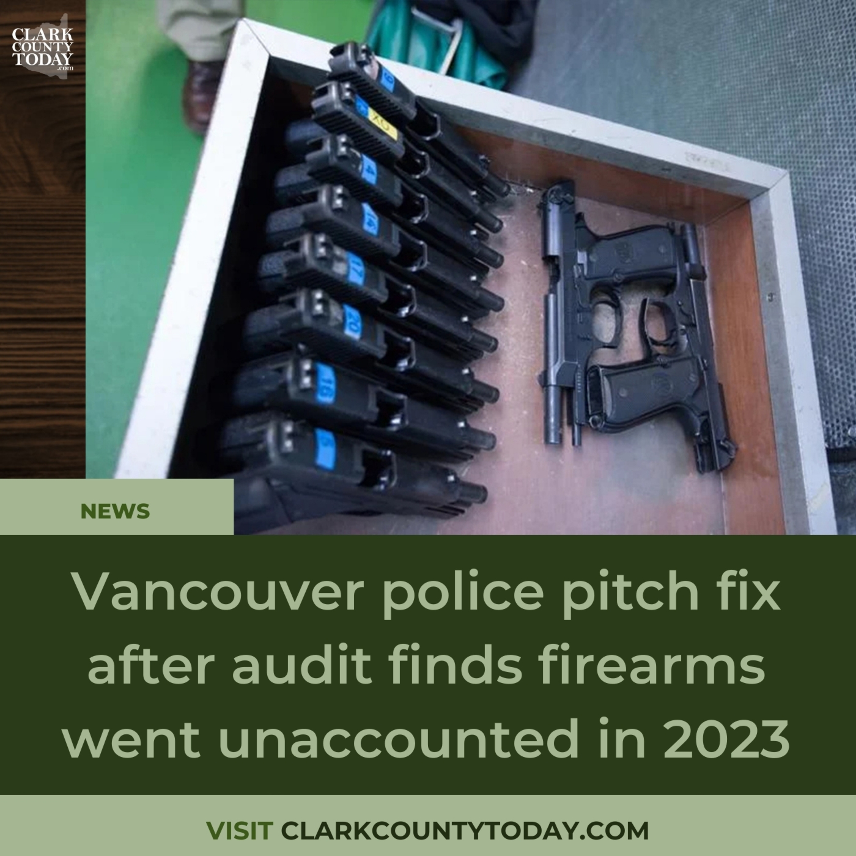 Vancouver police pitch fix after audit finds firearms went unaccounted in 2023
