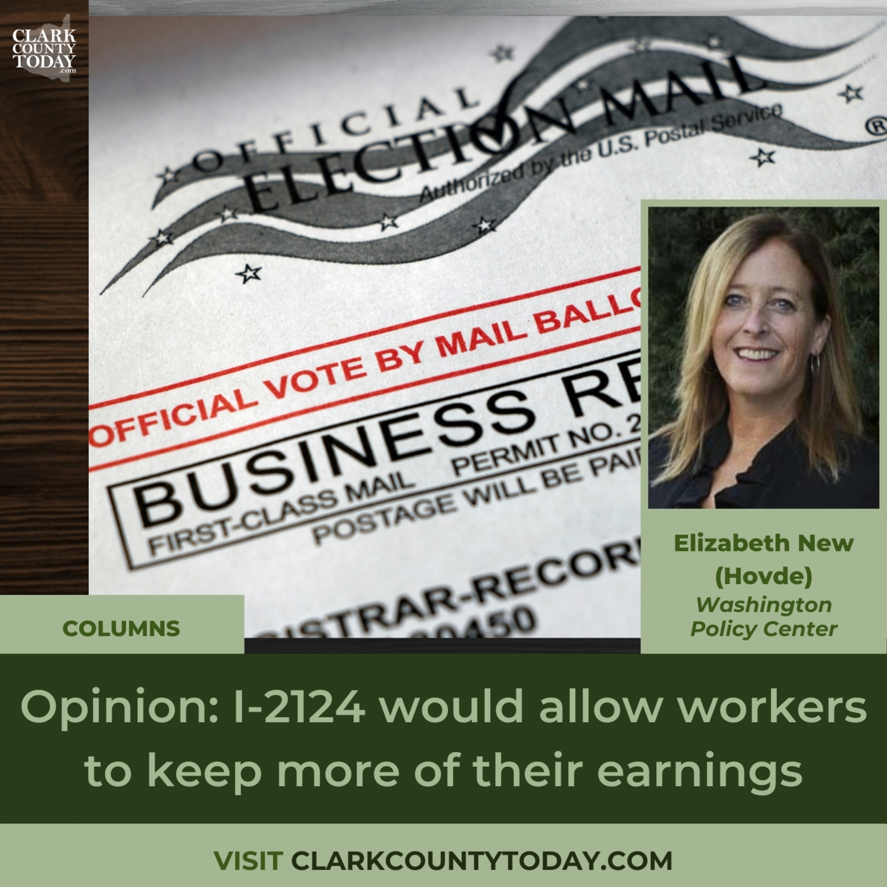 Opinion: I-2124 would allow workers to keep more of their earnings