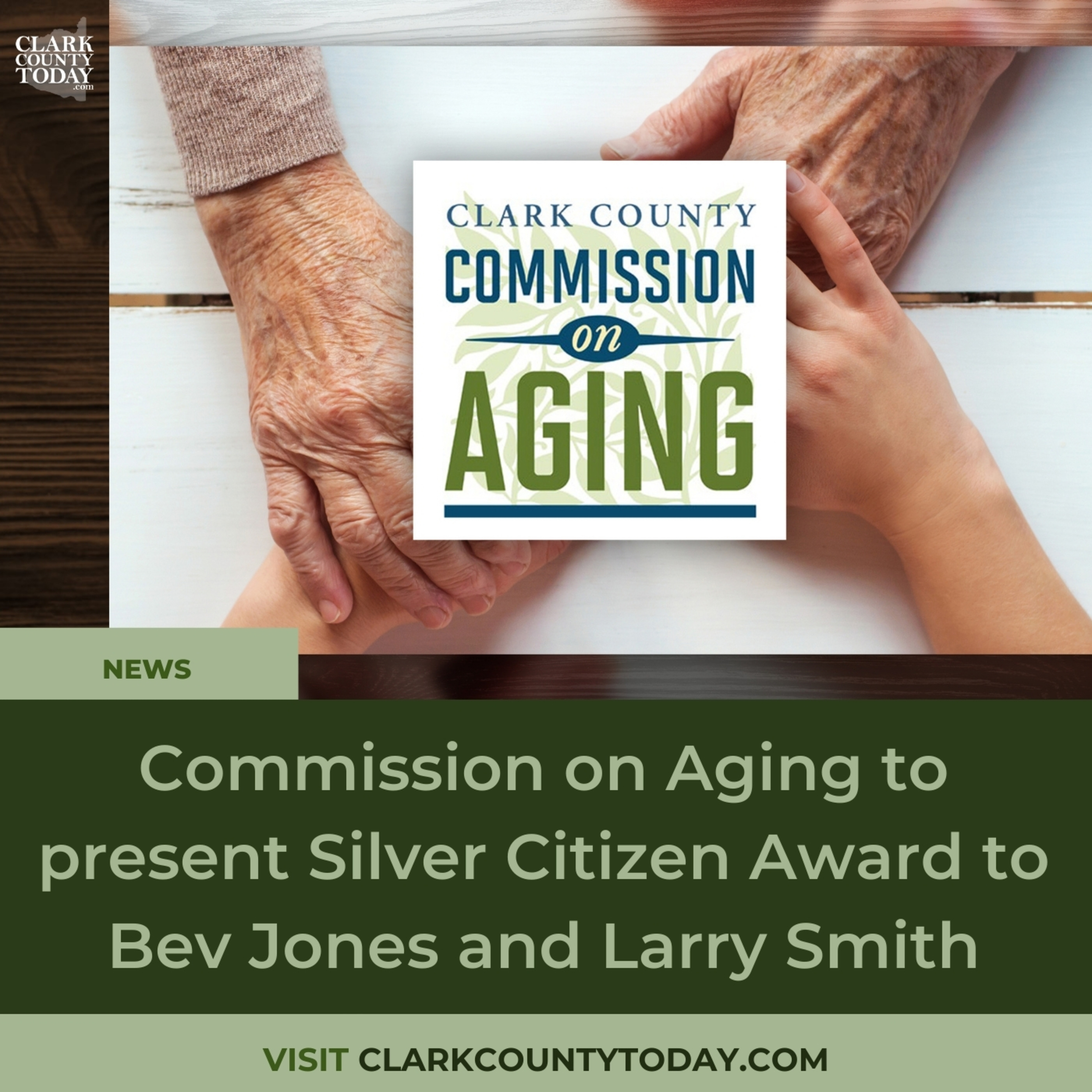 Commission on Aging to present Silver Citizen Award to Bev Jones and Larry Smith