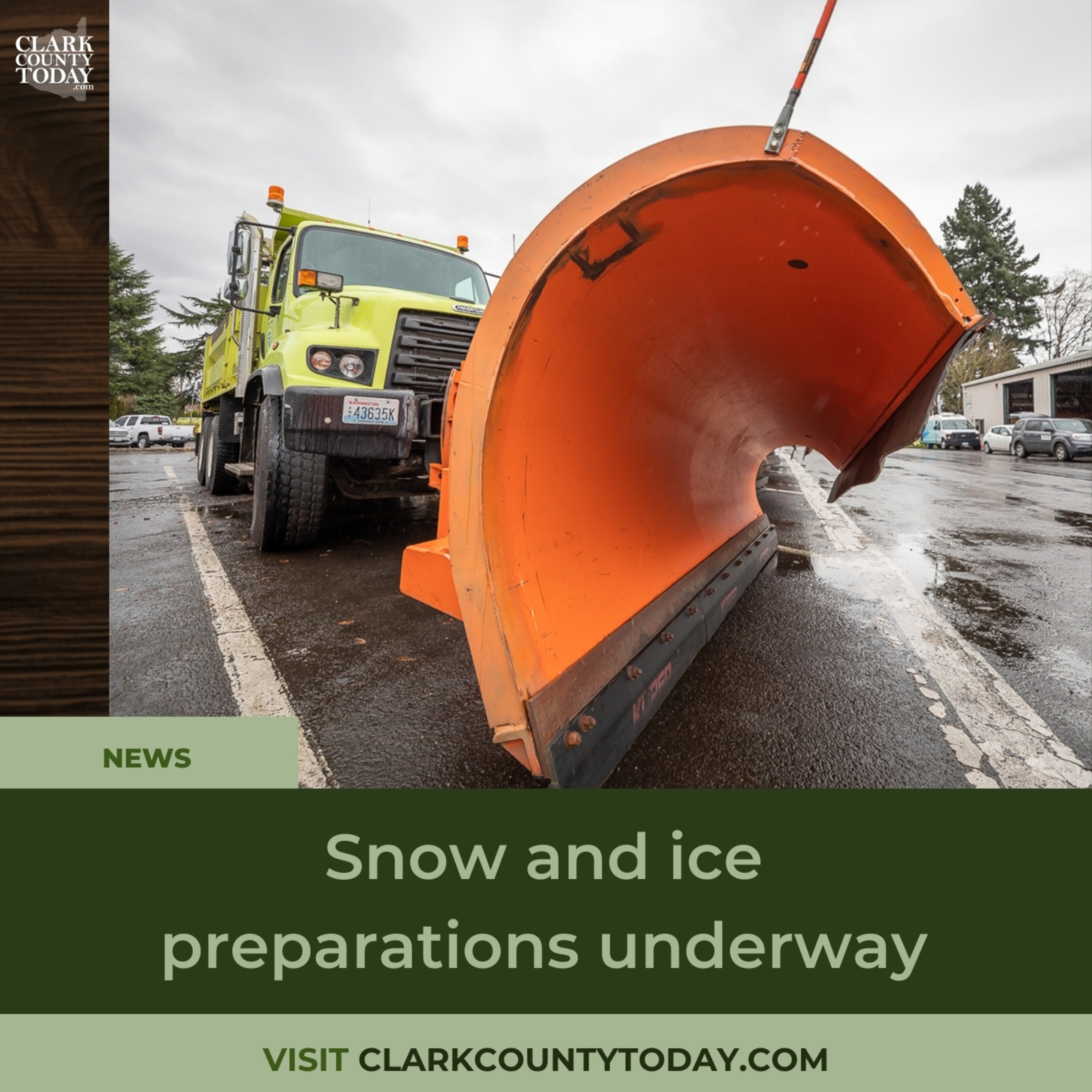 Snow and ice preparations underway