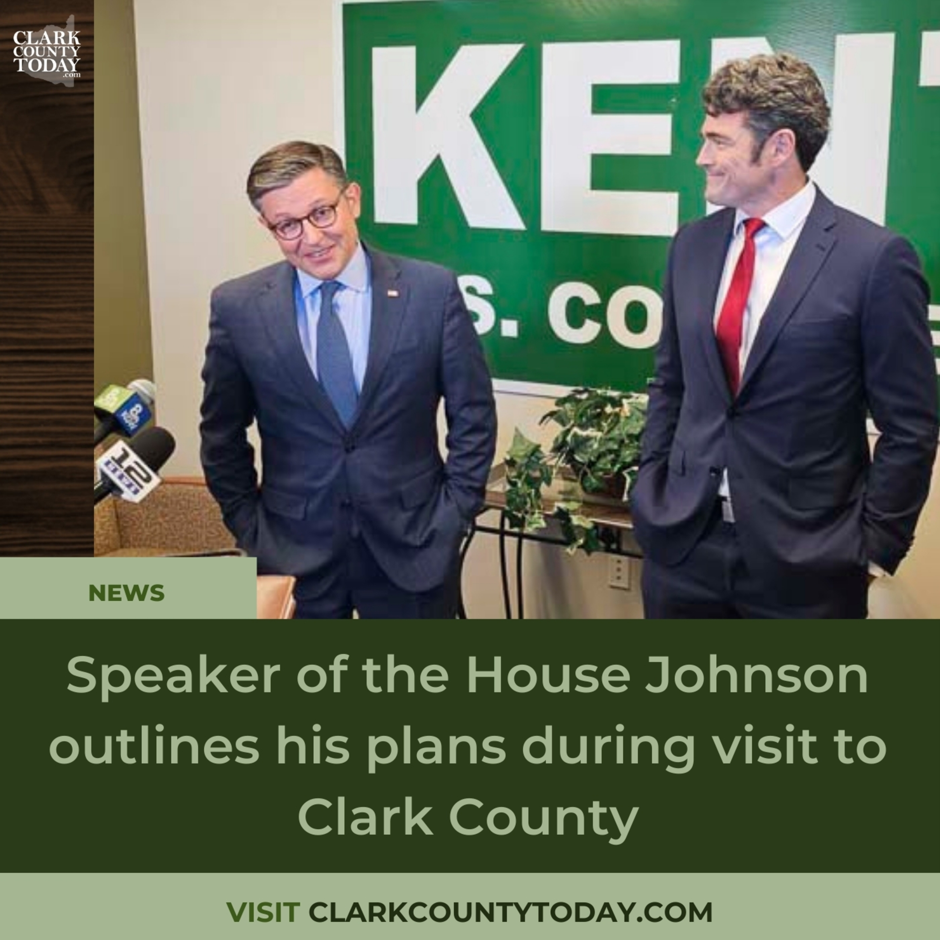 Speaker of the House Johnson outlines his plans during visit to Clark County