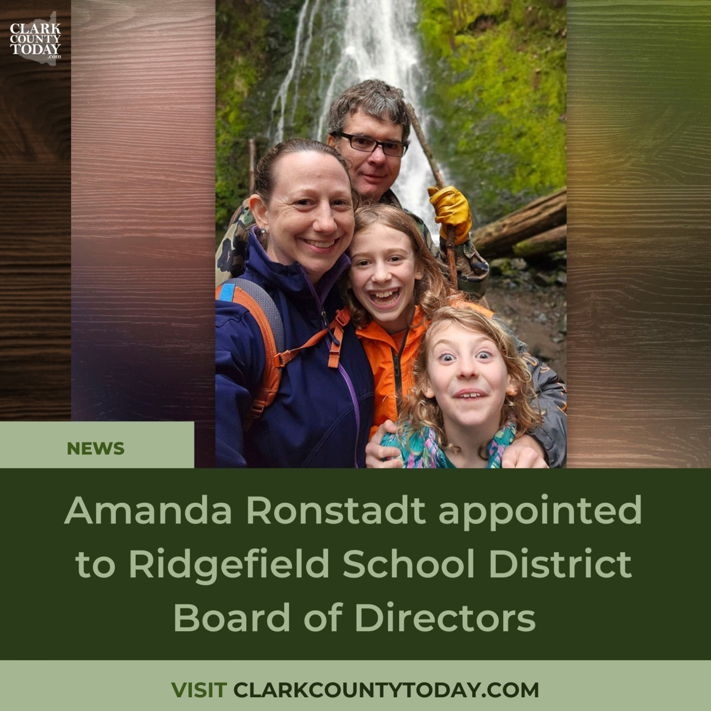 Amanda Ronstadt appointed to Ridgefield School District Board of Directors