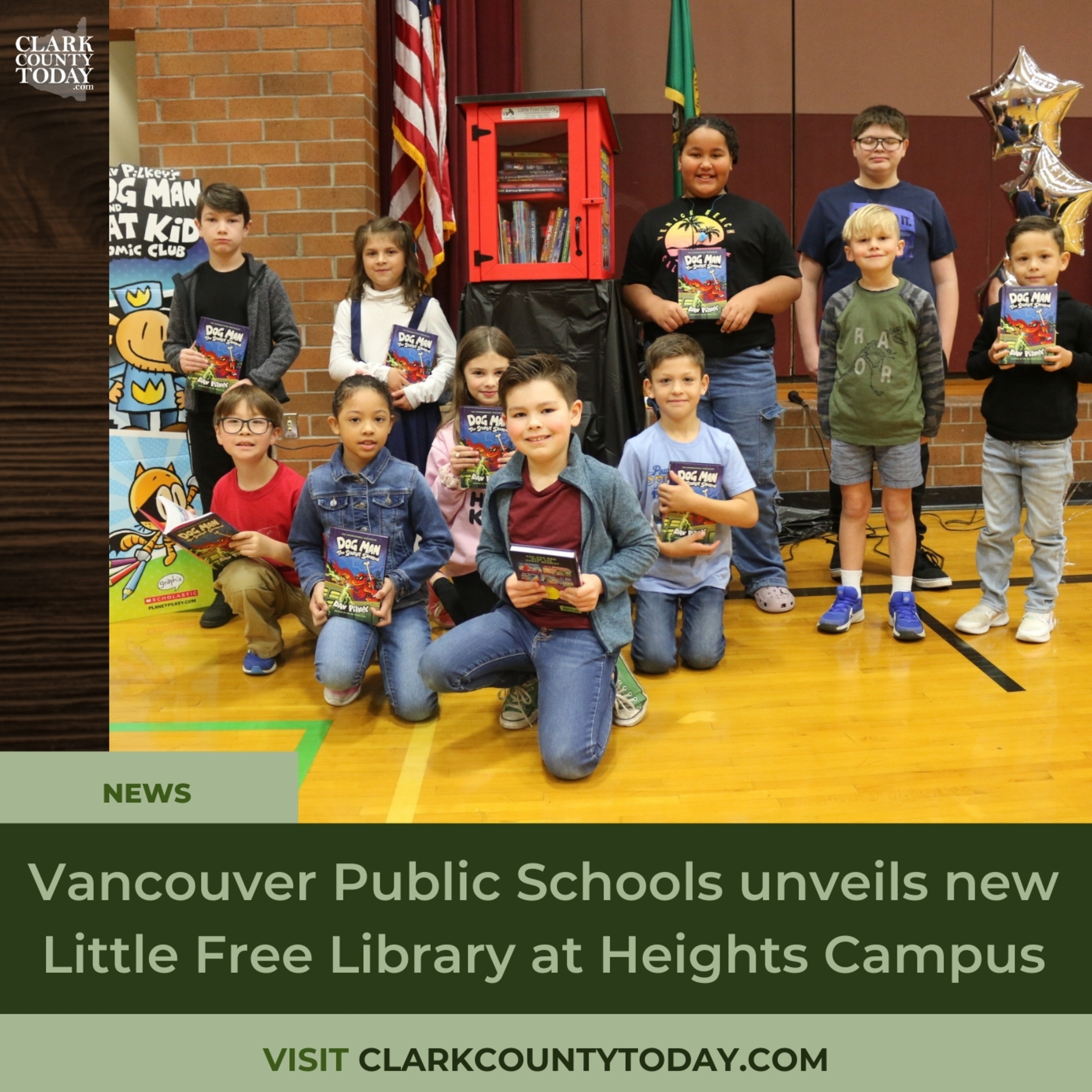 Vancouver Public Schools unveils new Little Free Library at Heights Campus