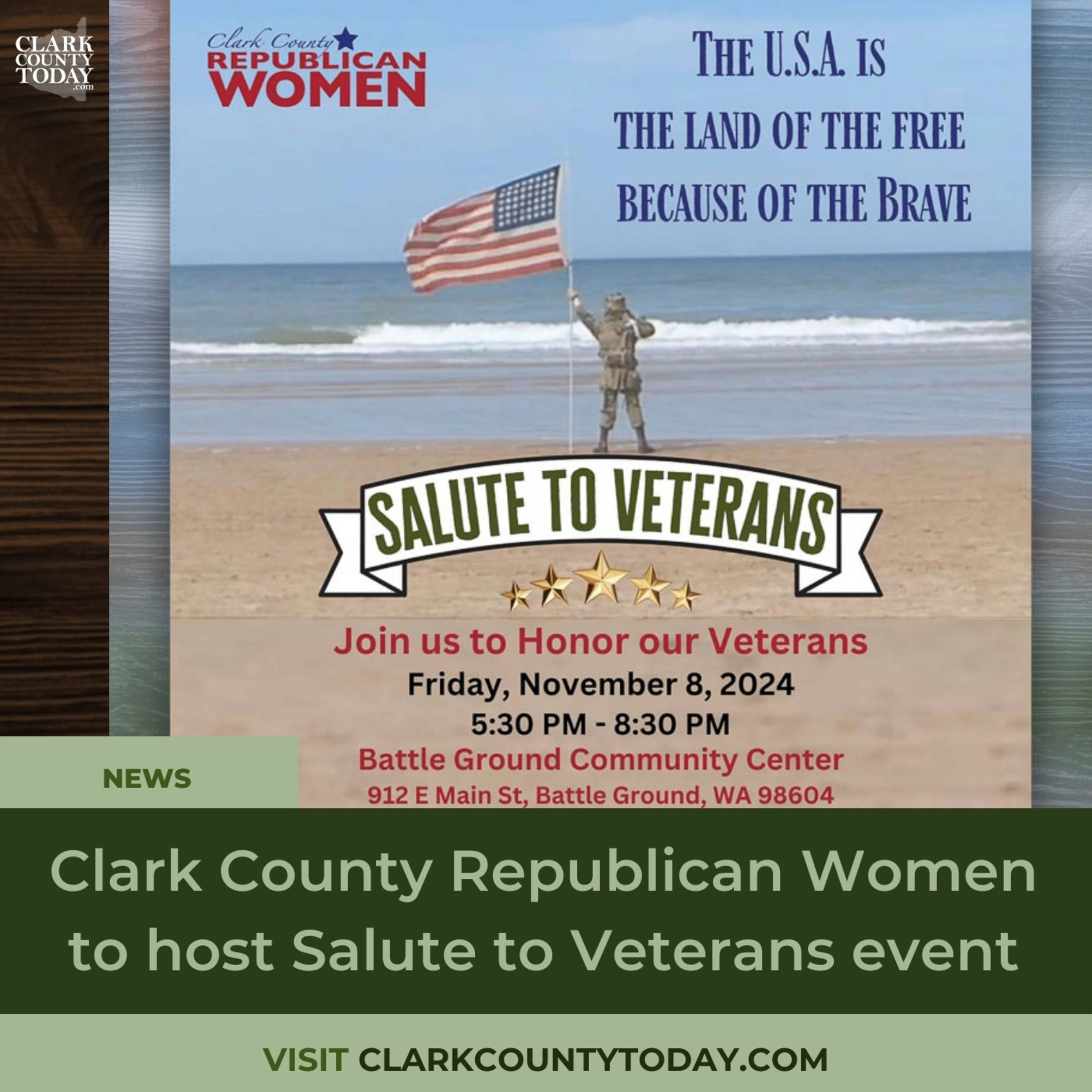 Clark County Republican Women to host Salute to Veterans event