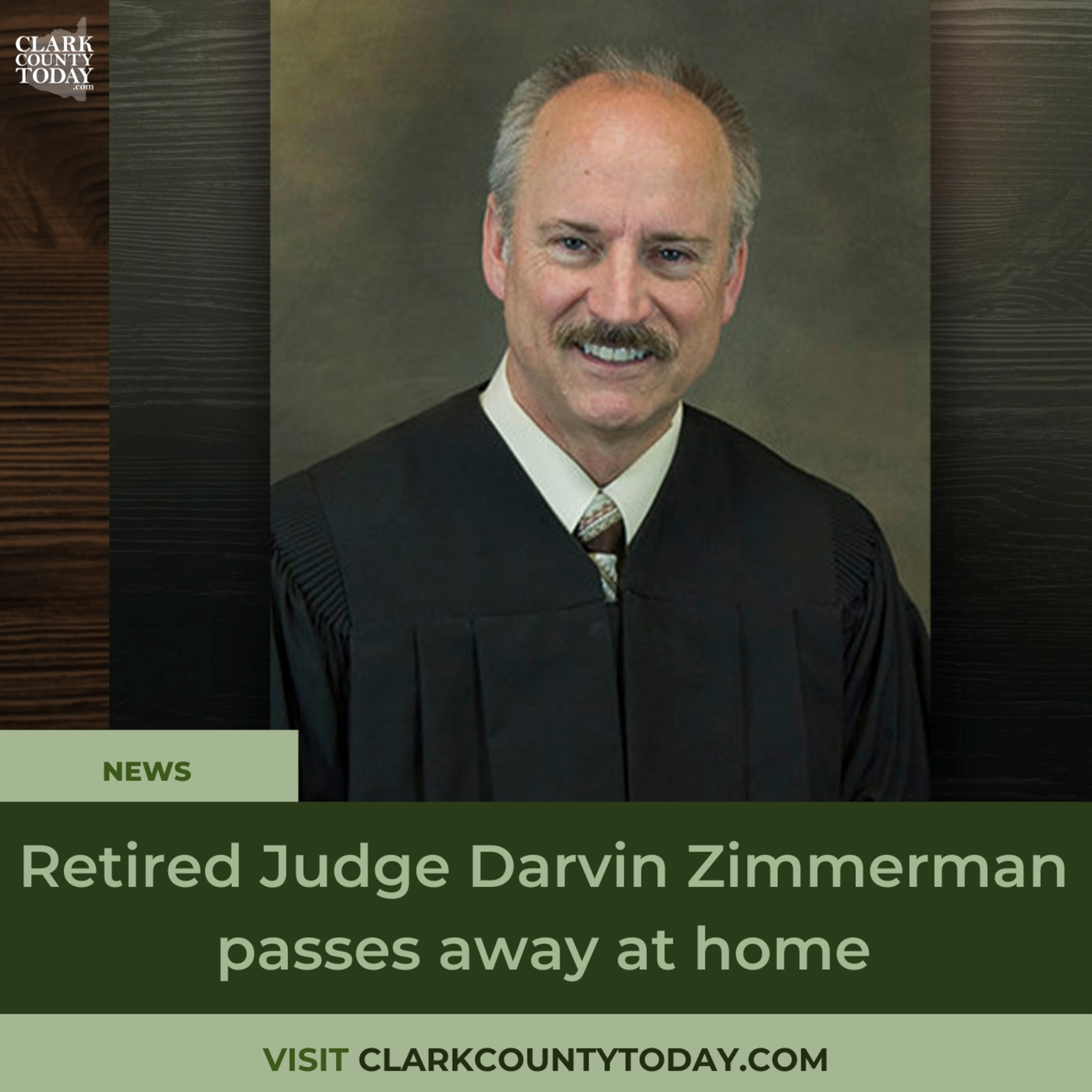 Retired Judge Darvin Zimmerman passes away at home
