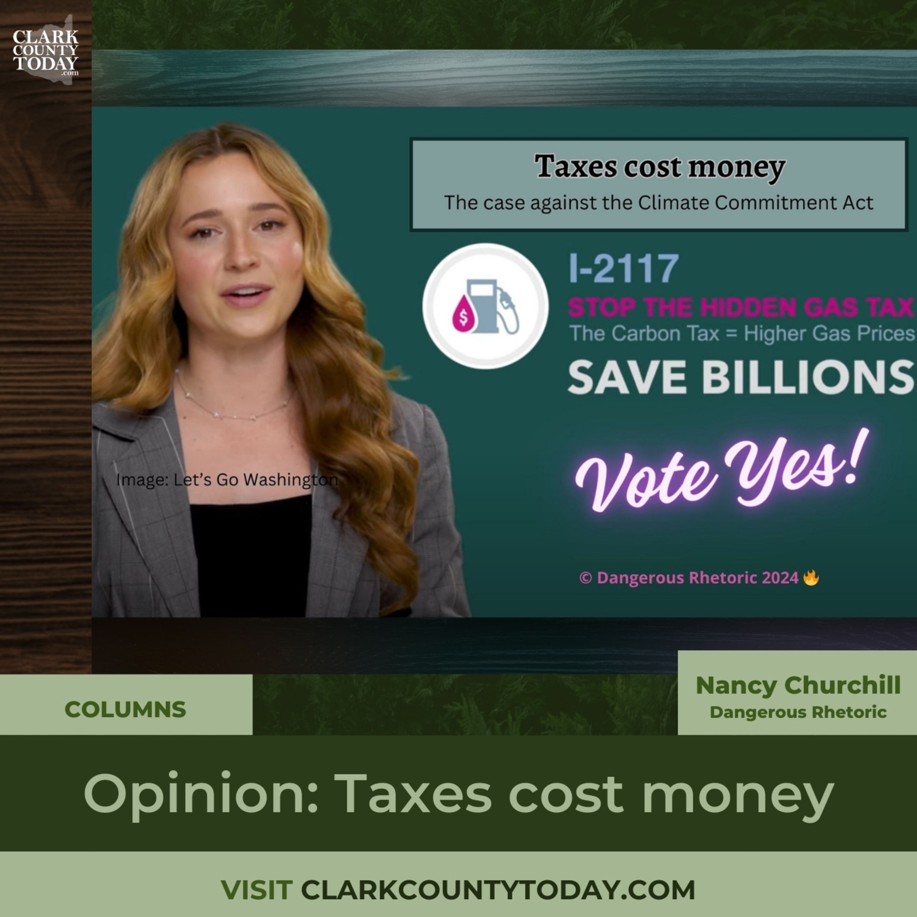 Opinion: Taxes cost money