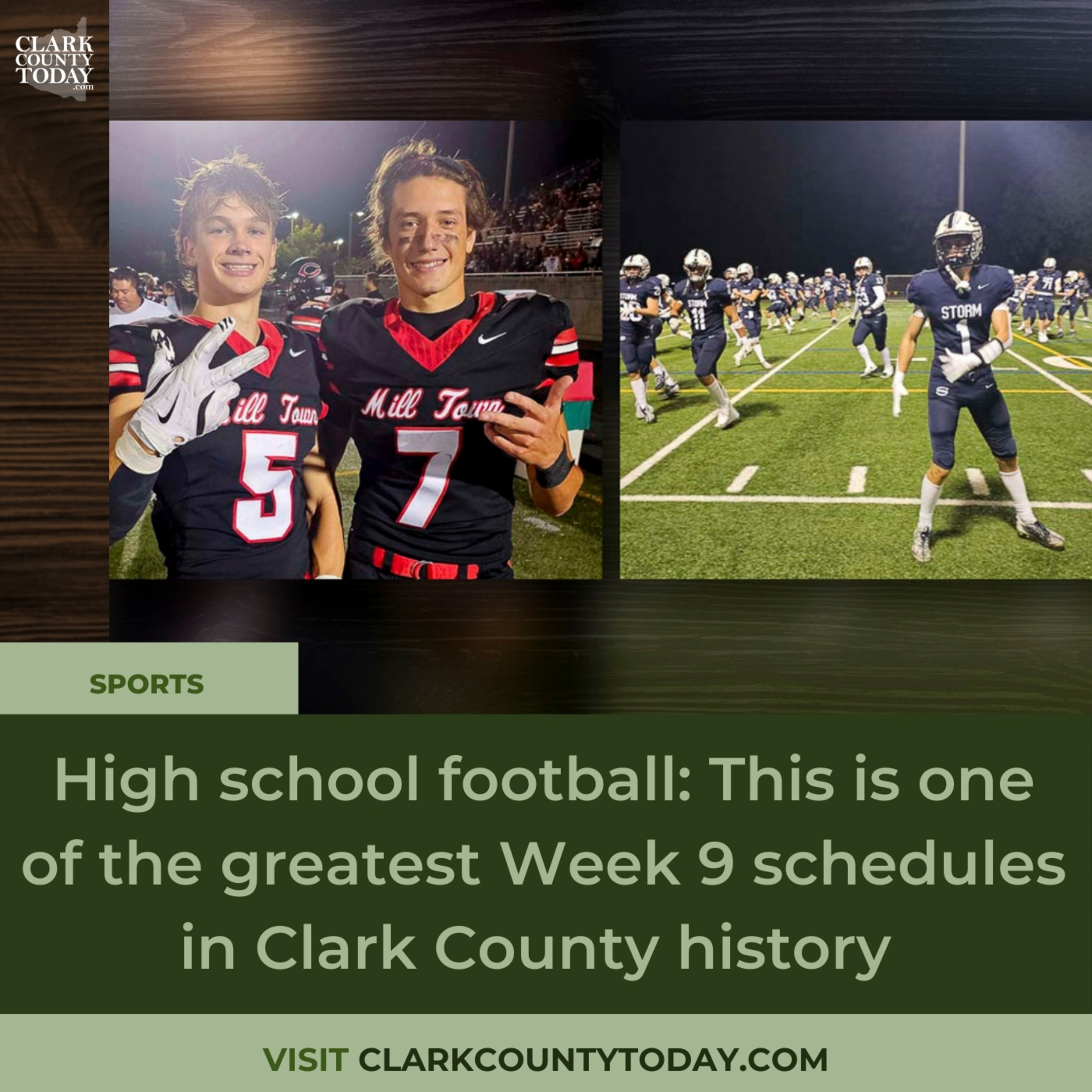 High school football: This is one of the greatest Week 9 schedules in Clark County history
