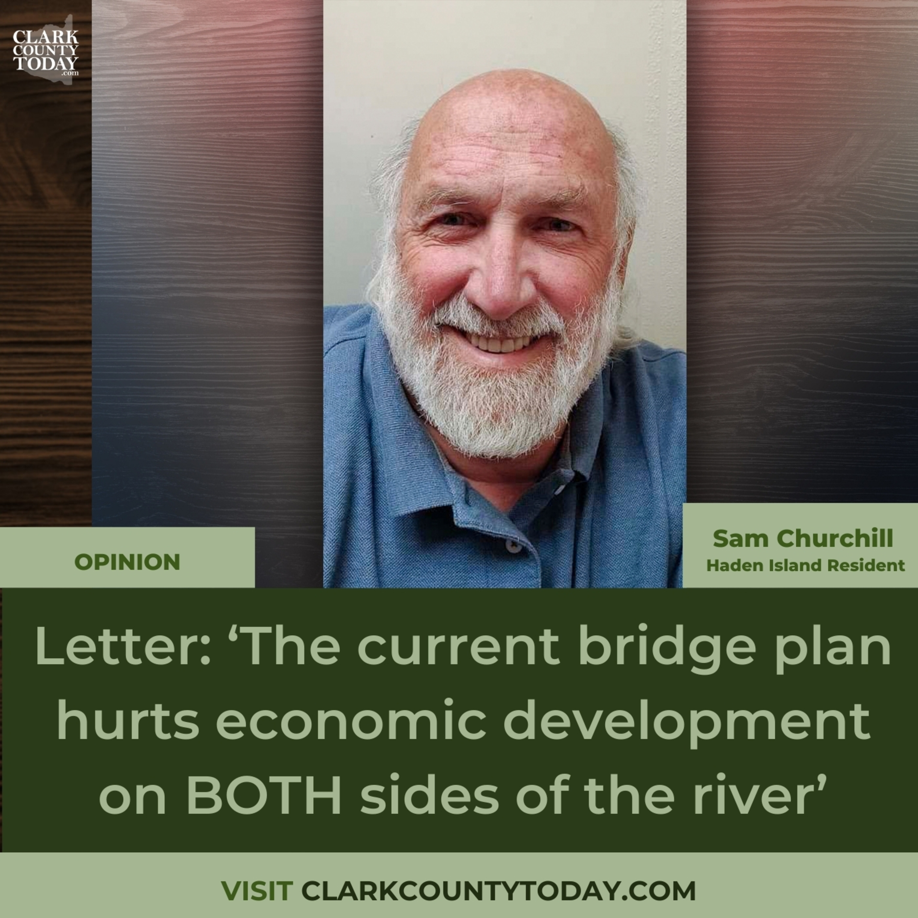 Letter: ‘The current bridge plan hurts economic development on BOTH sides of the river’