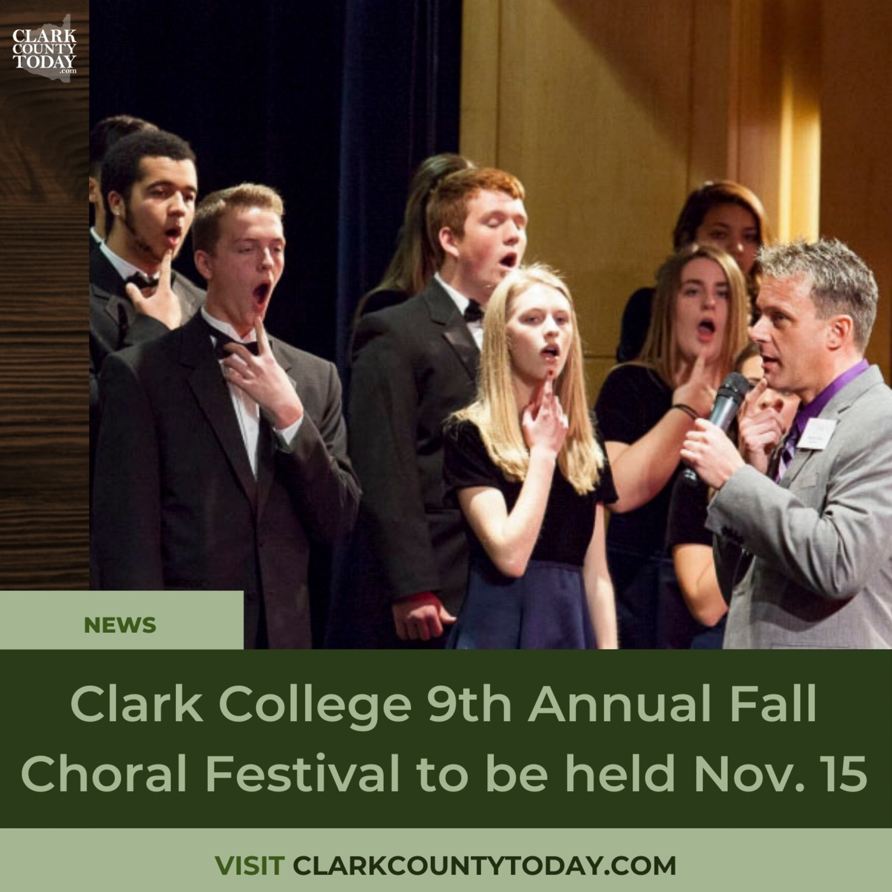 Clark College 9th Annual Fall Choral Festival to be held Nov. 15