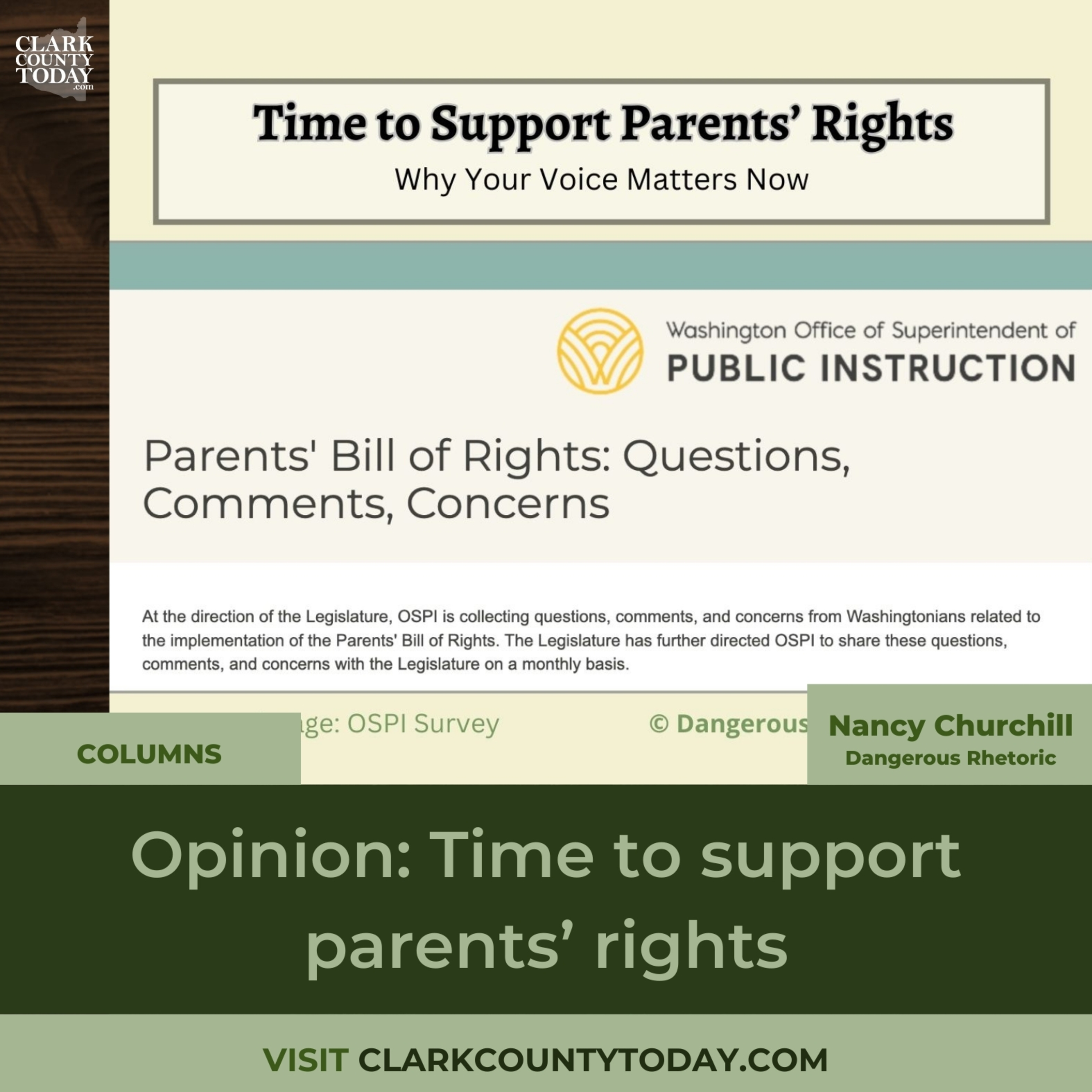 Opinion: Time to support parents’ rights