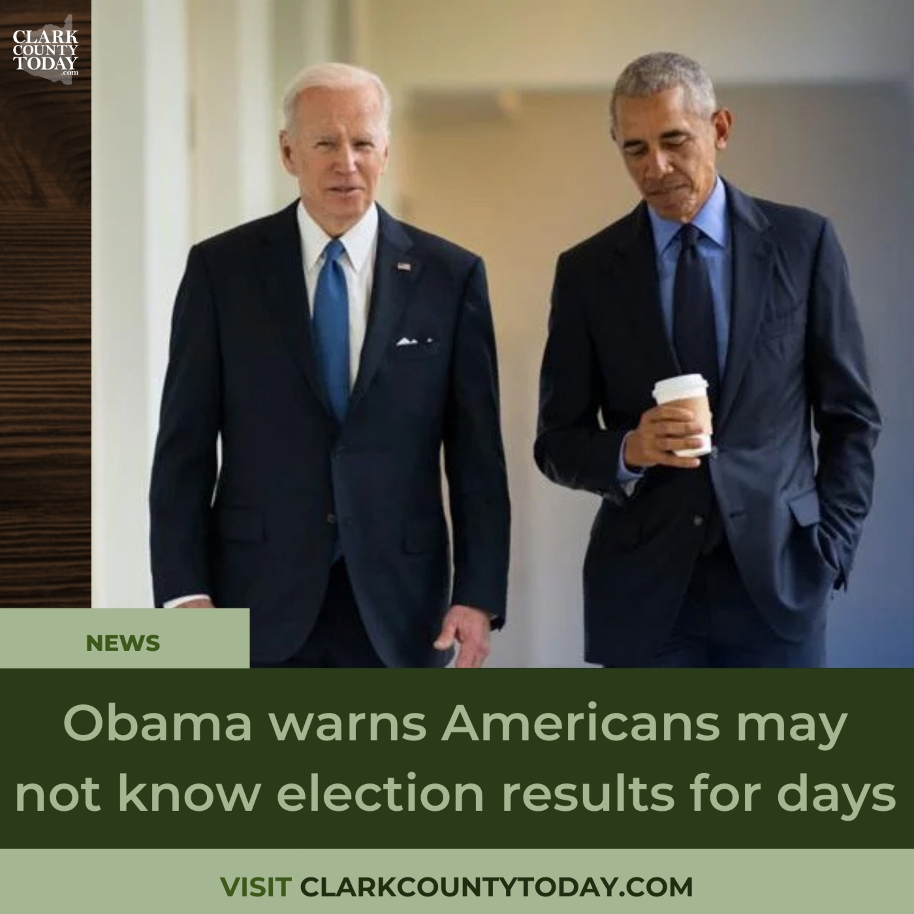 Obama warns Americans may not know election results for days