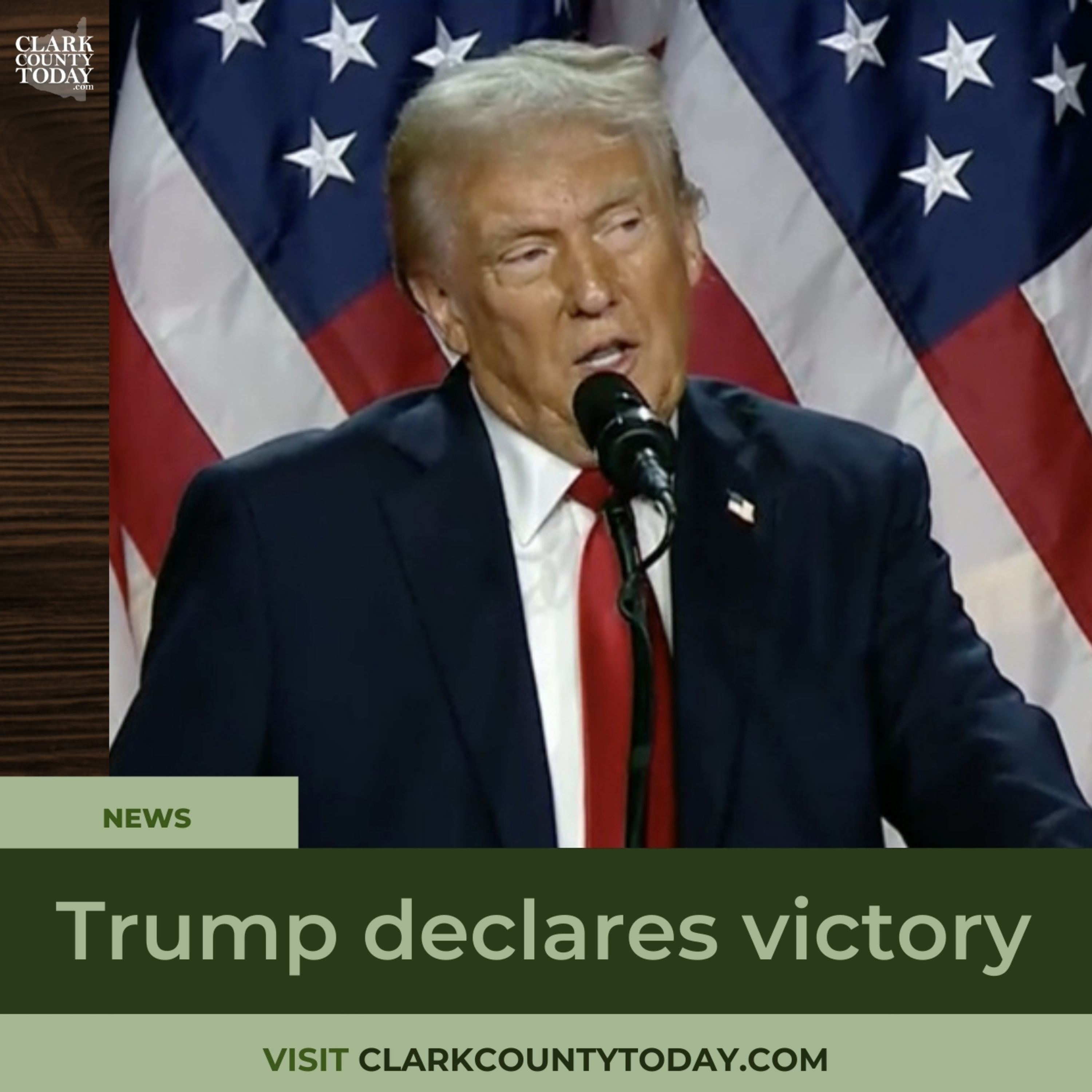 Trump declares victory