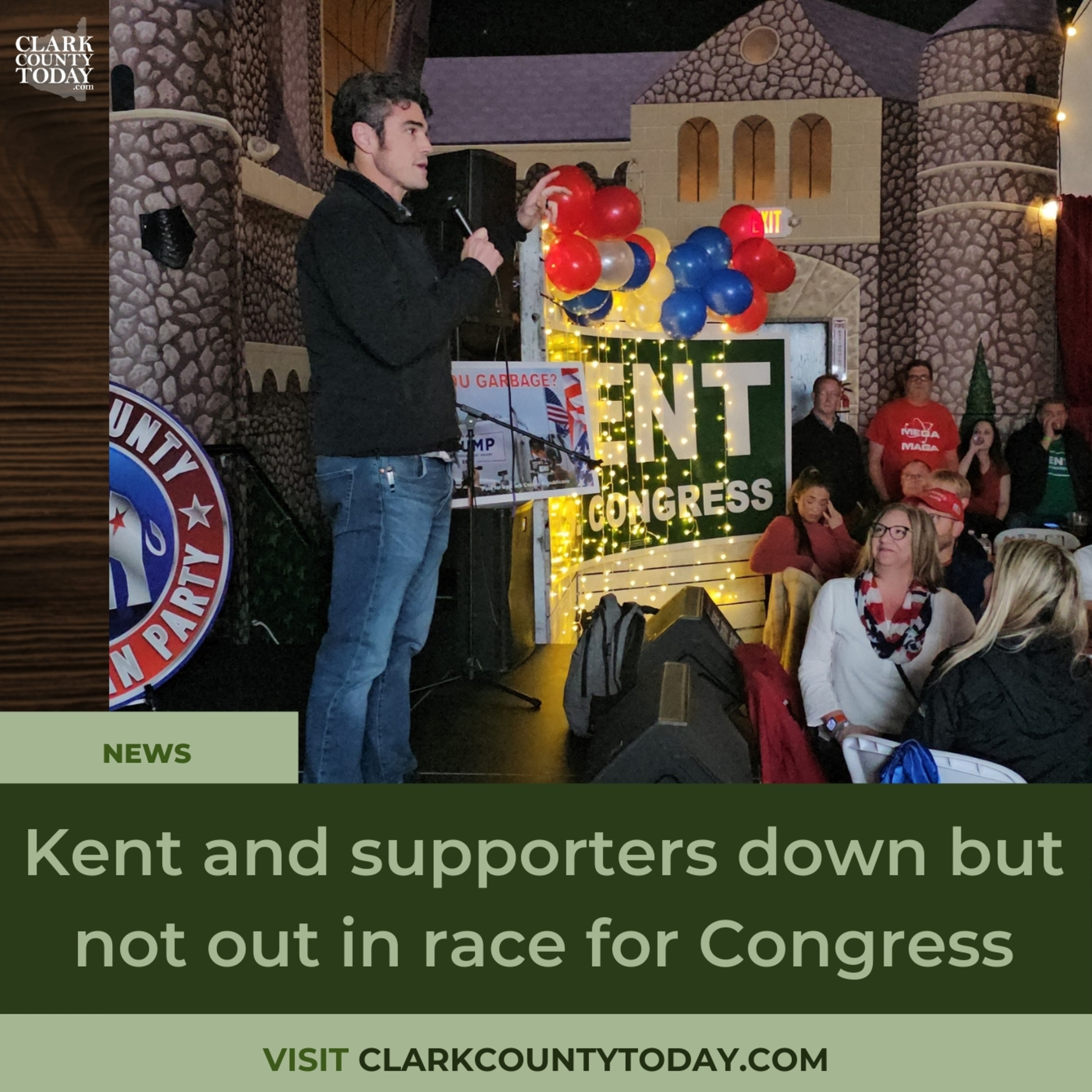Kent and supporters down but not out in race for Congress