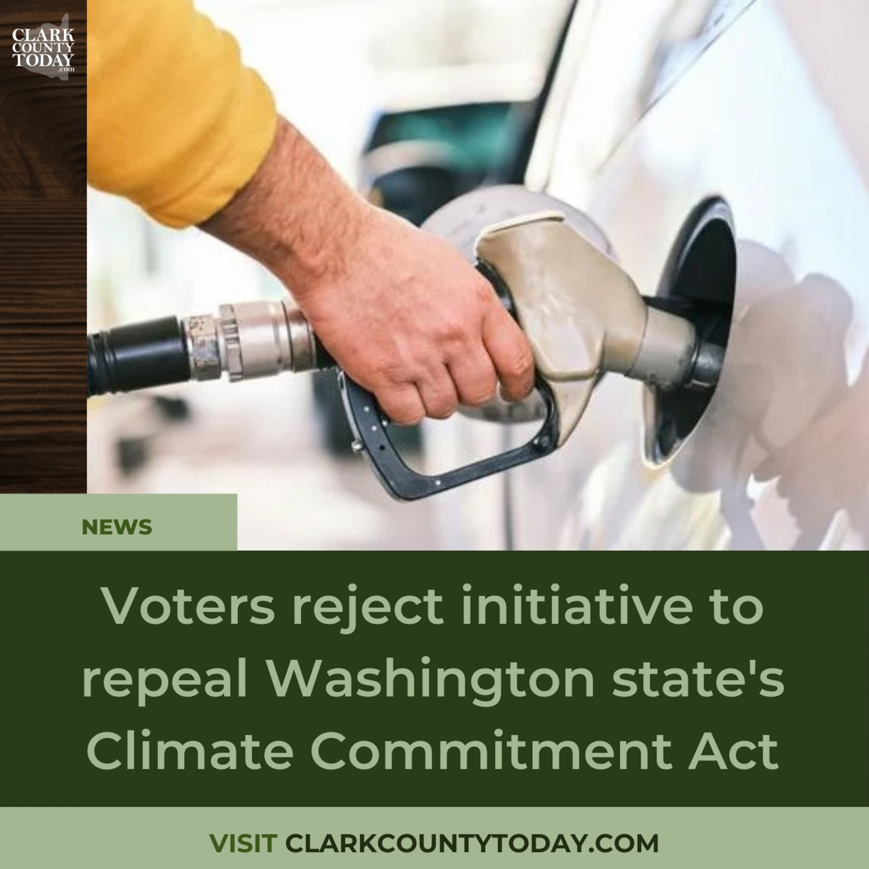 Voters reject initiative to repeal Washington state's Climate Commitment Act