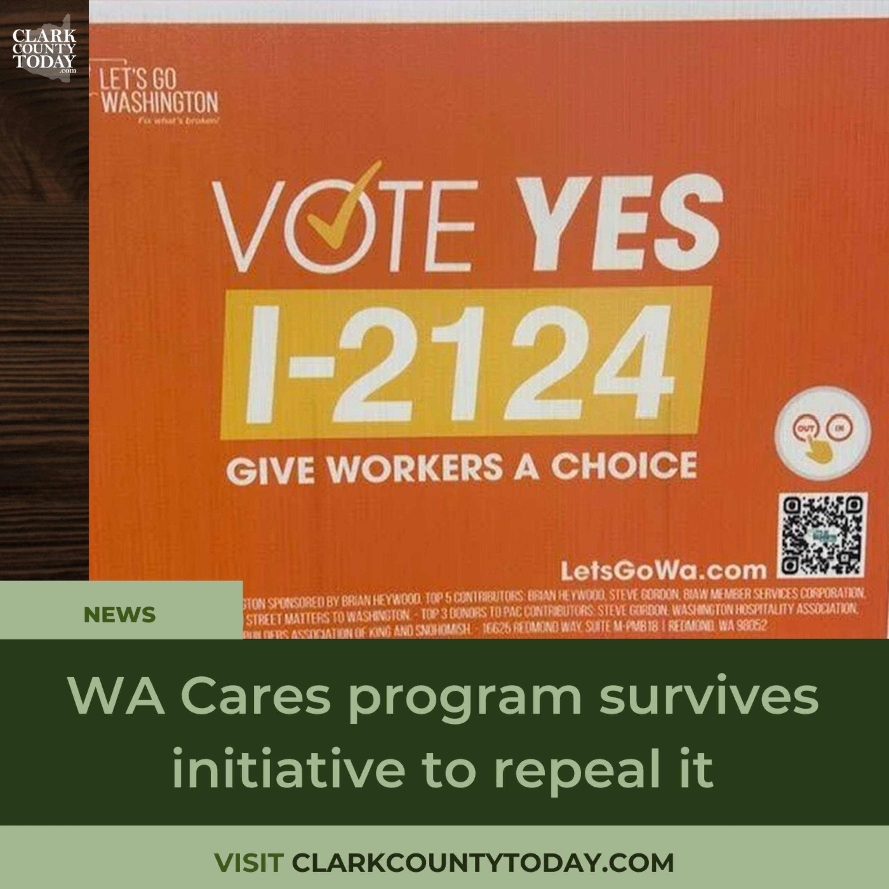 WA Cares program survives initiative to repeal it