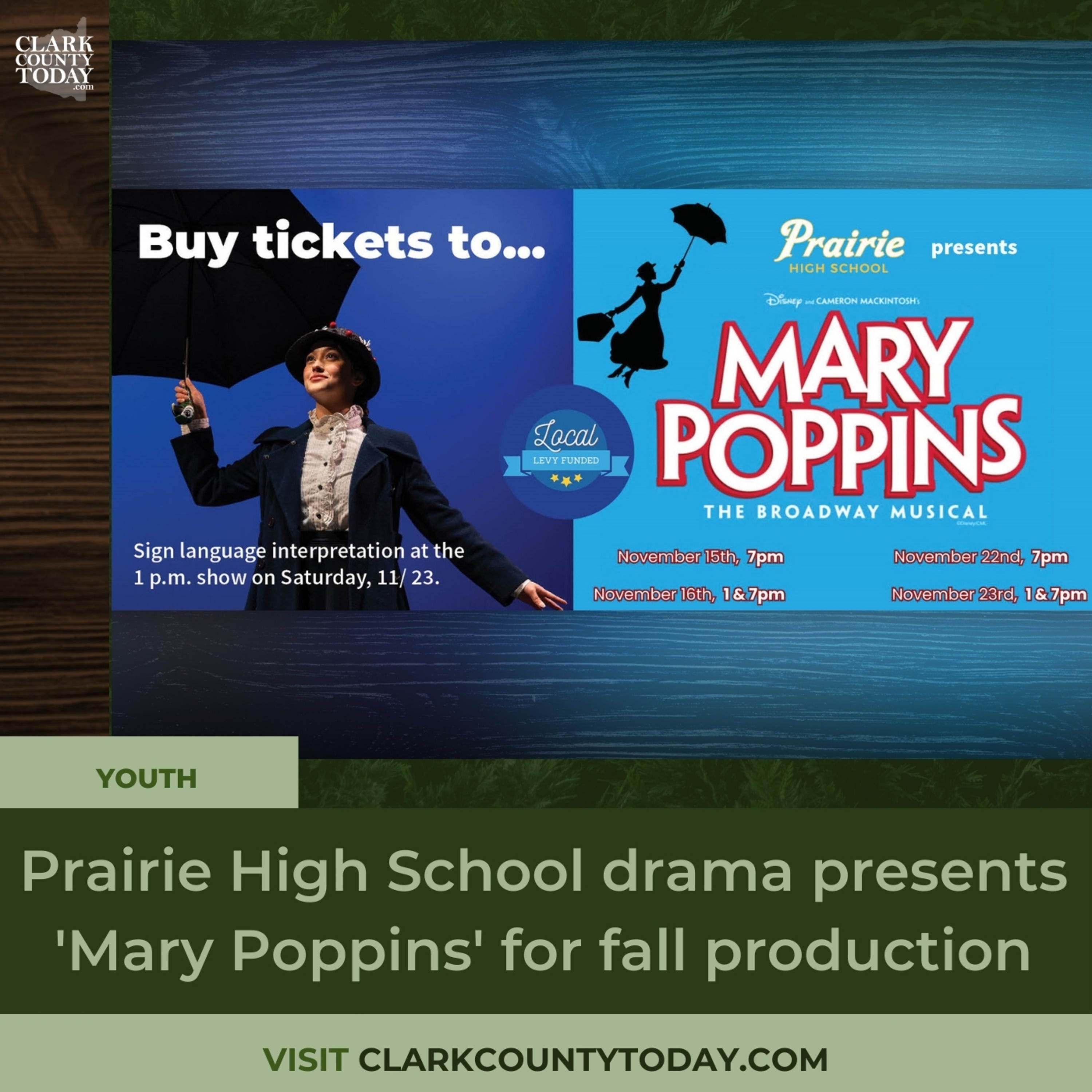 Prairie High School drama presents 'Mary Poppins' for fall production