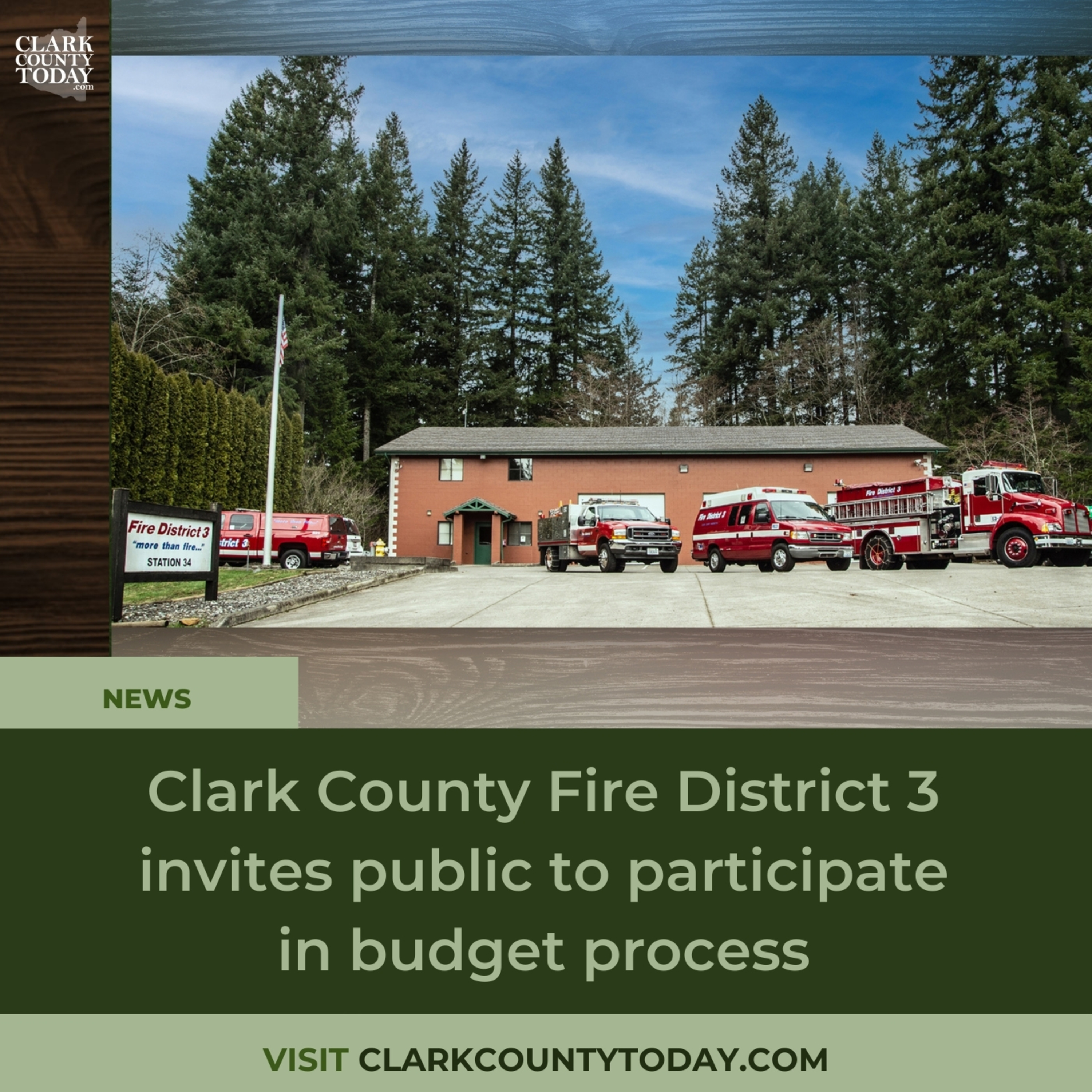 Clark County Fire District 3 invites public to participate in budget process