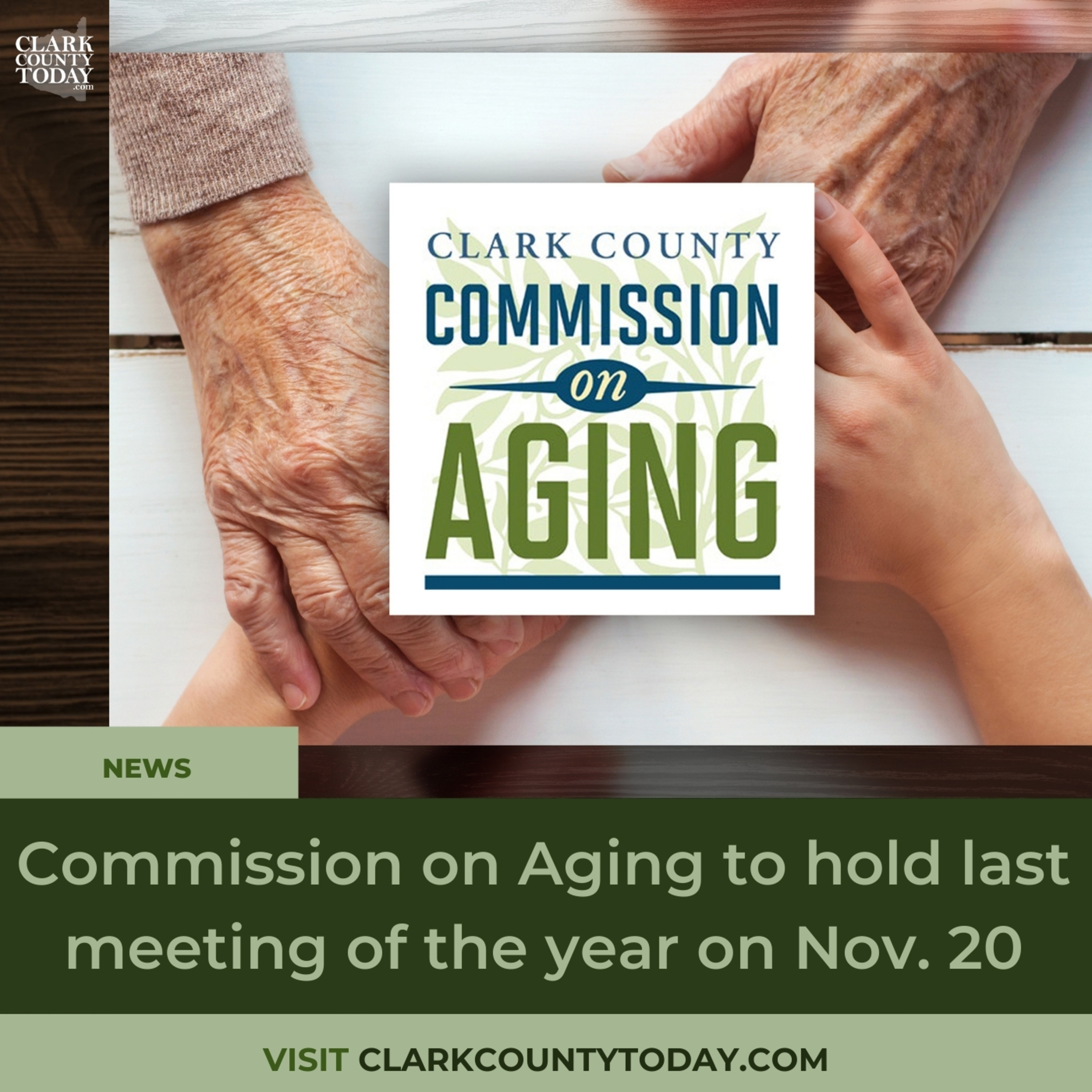 Commission on Aging to hold last meeting of the year on Nov. 20