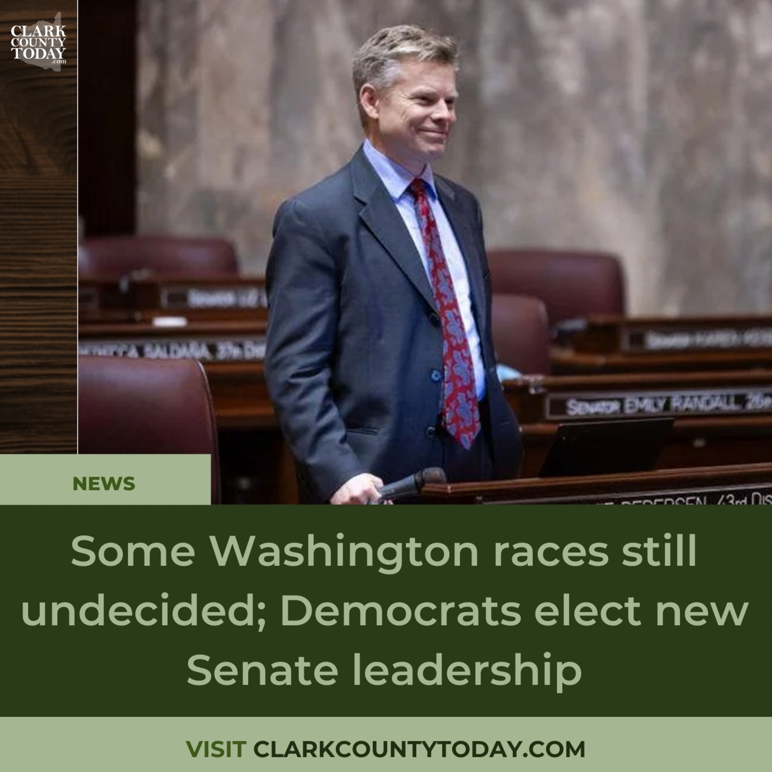 Some Washington races still undecided; Democrats elect new Senate leadership