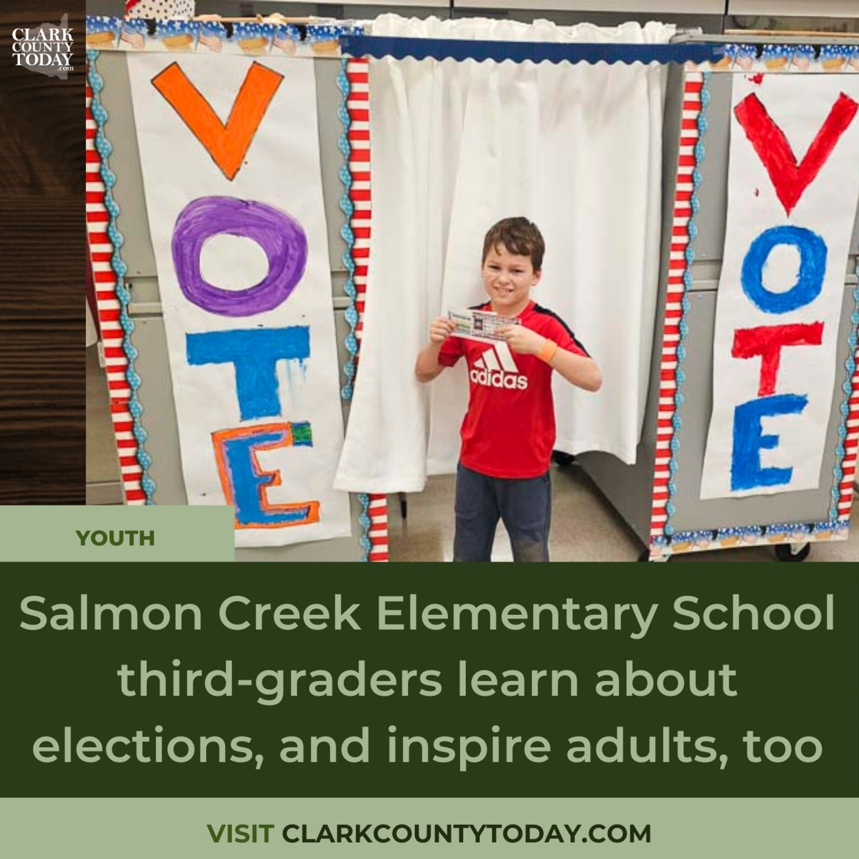 Salmon Creek Elementary School third-graders learn about elections, and inspire adults, too
