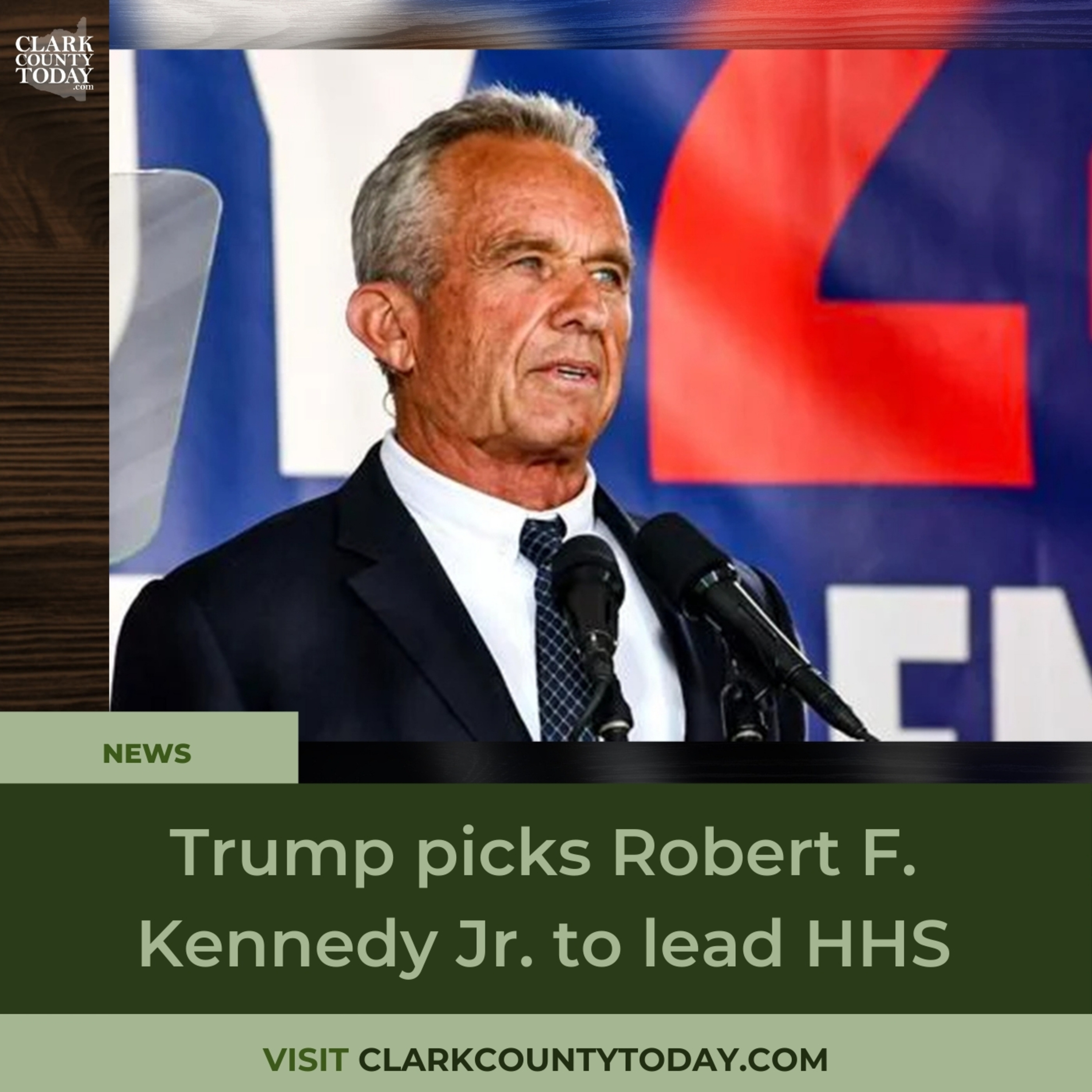 Trump picks Robert F. Kennedy Jr. to lead HHS