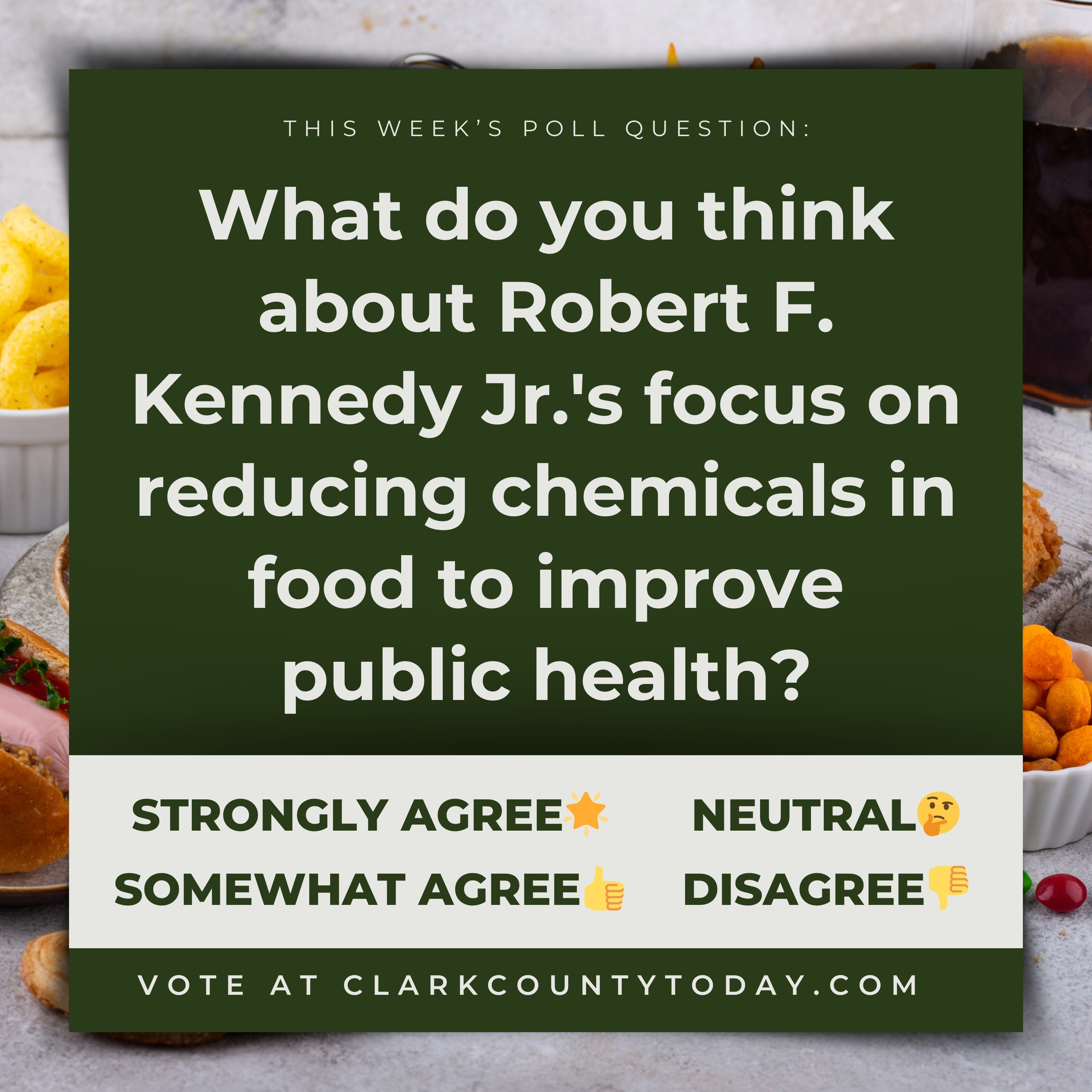 POLL: What do you think about Robert F. Kennedy Jr.'s focus on reducing chemicals in food to improve public health?