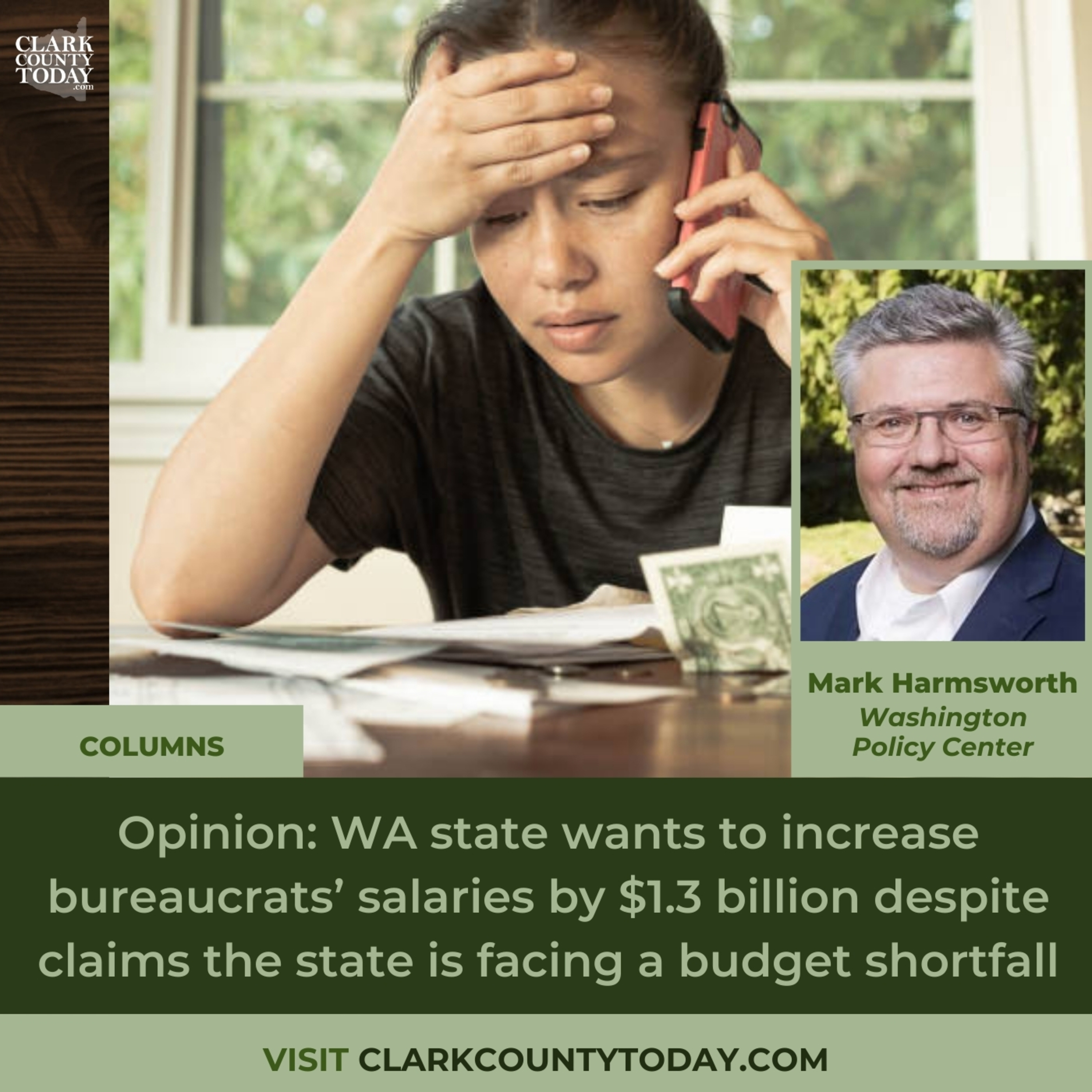 Opinion: WA state wants to increase bureaucrats’ salaries by $1.3 billion despite claims the state is facing a budget shortfall