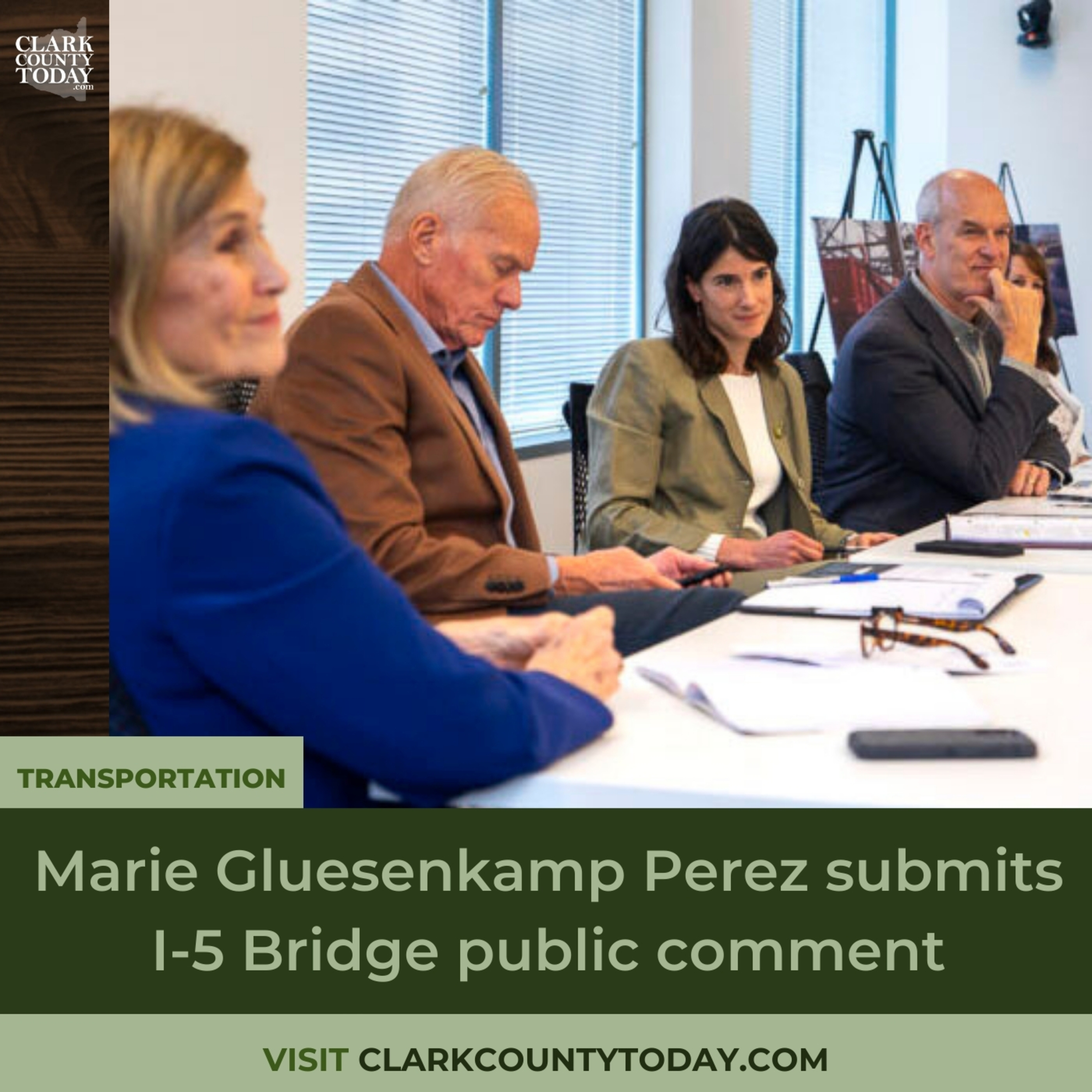Marie Gluesenkamp Perez submits I-5 Bridge public comment