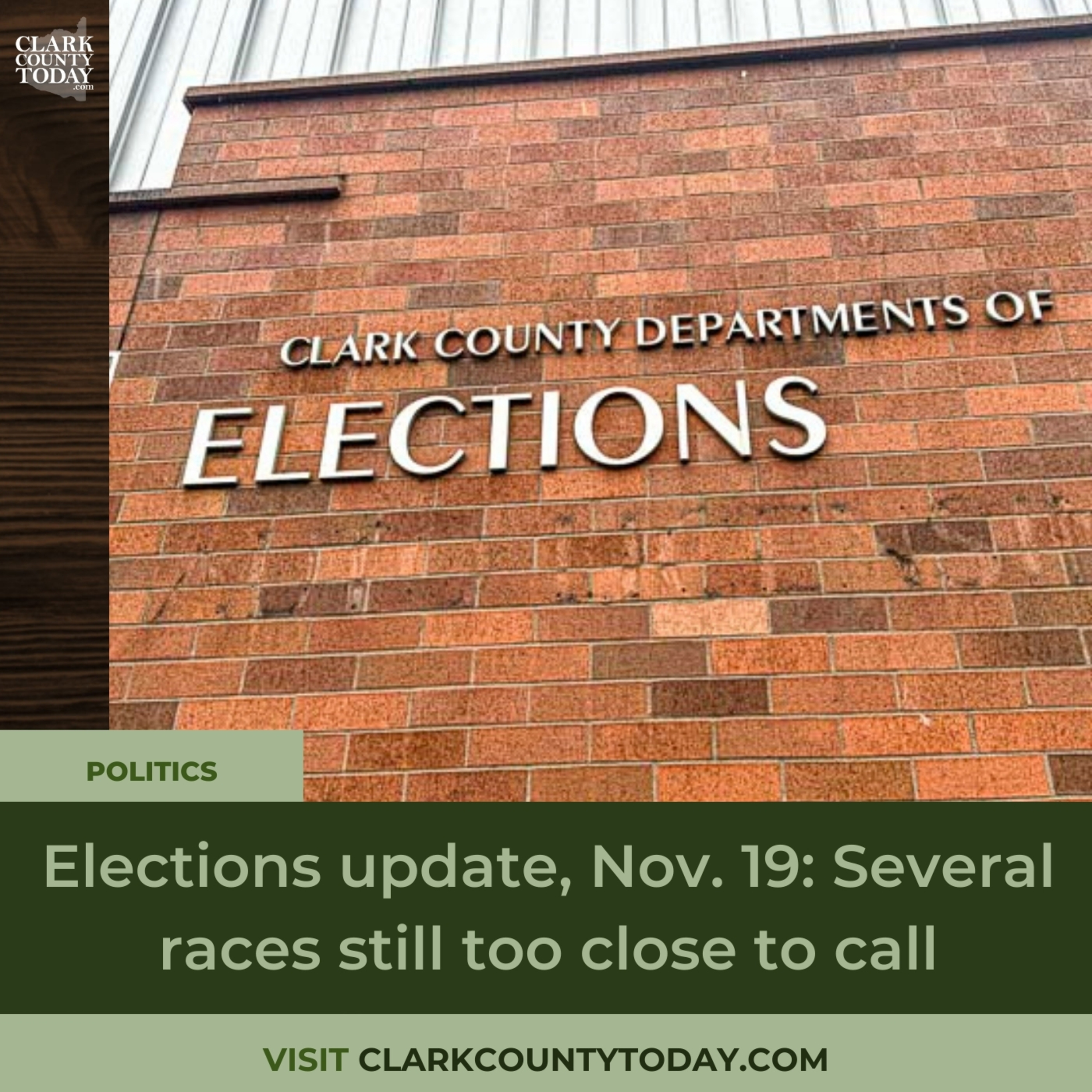 Elections update, Nov. 19: Several races still too close to call