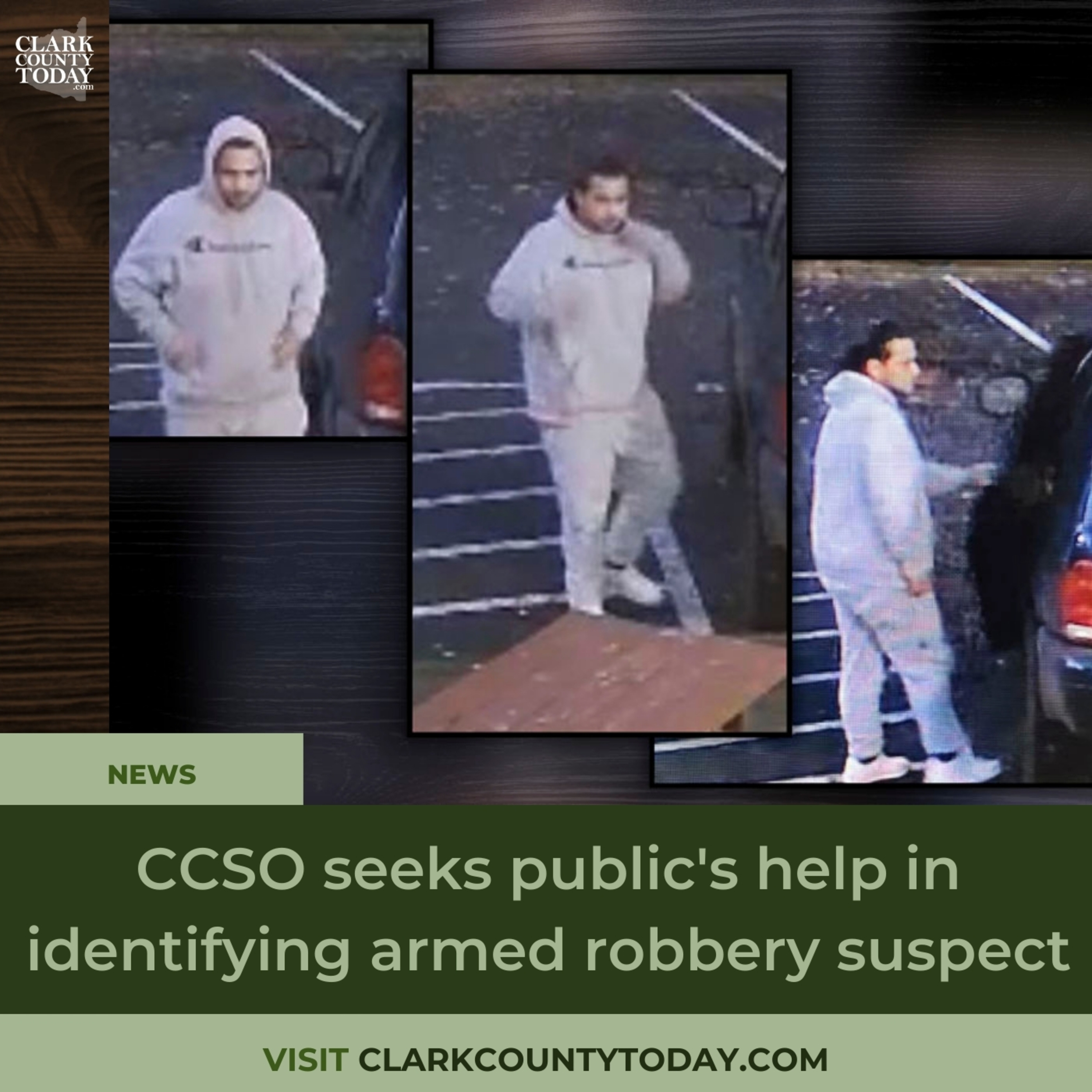 CCSO seeks public's help in identifying armed robbery suspect