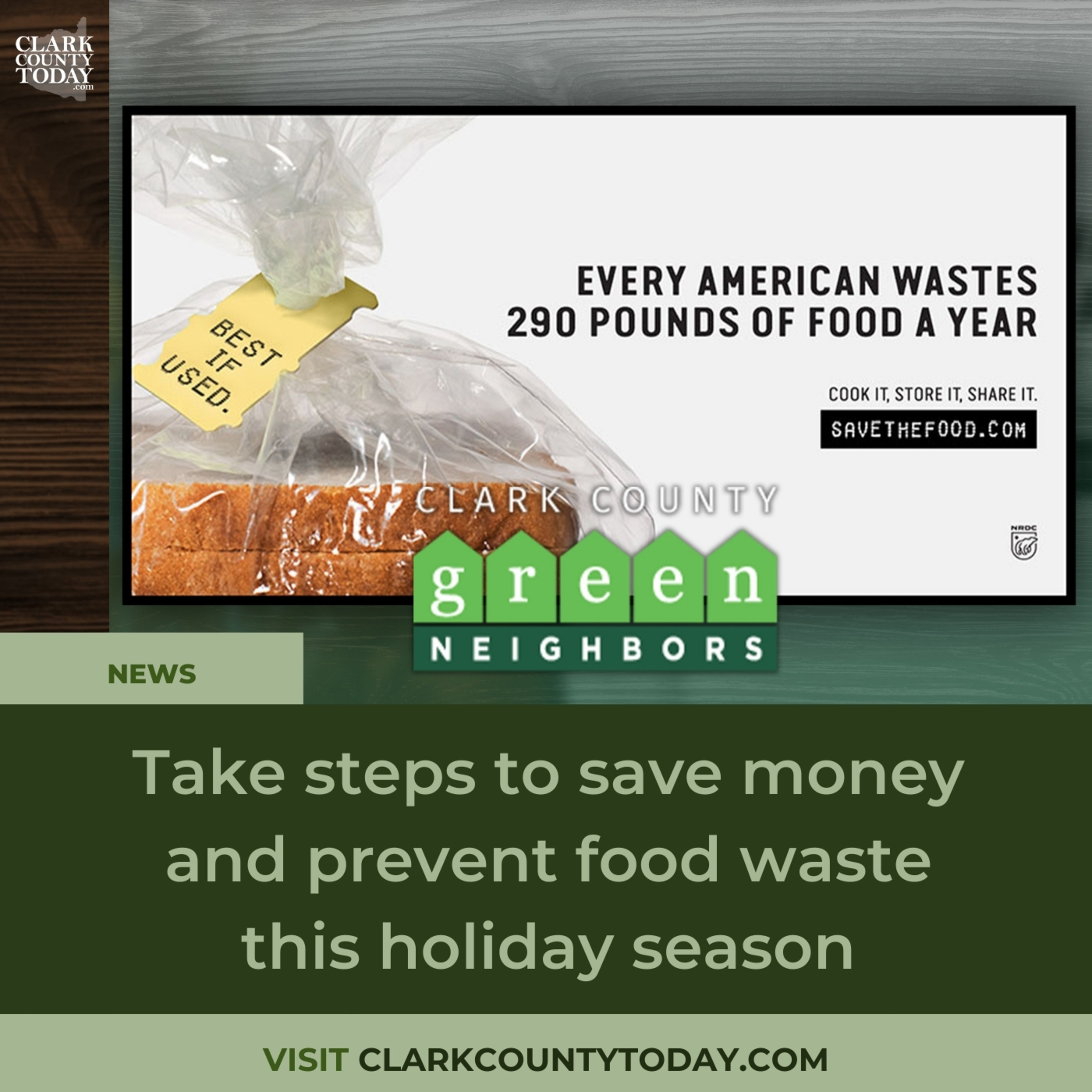 Take steps to save money and prevent food waste this holiday season