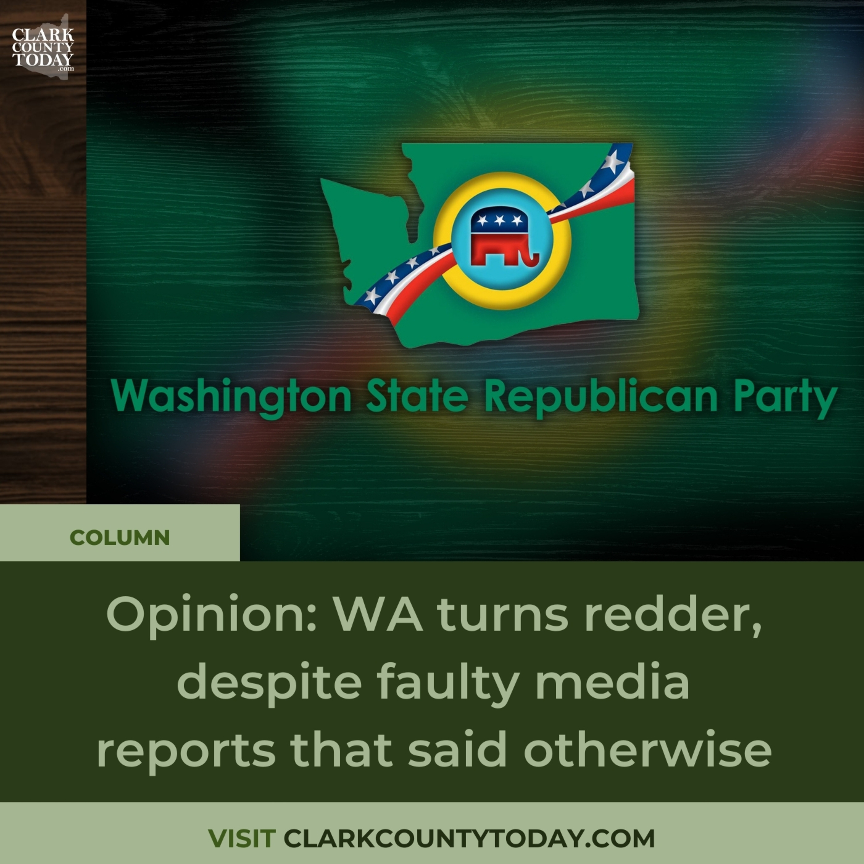 Opinion: WA turns redder, despite faulty media reports that said otherwise