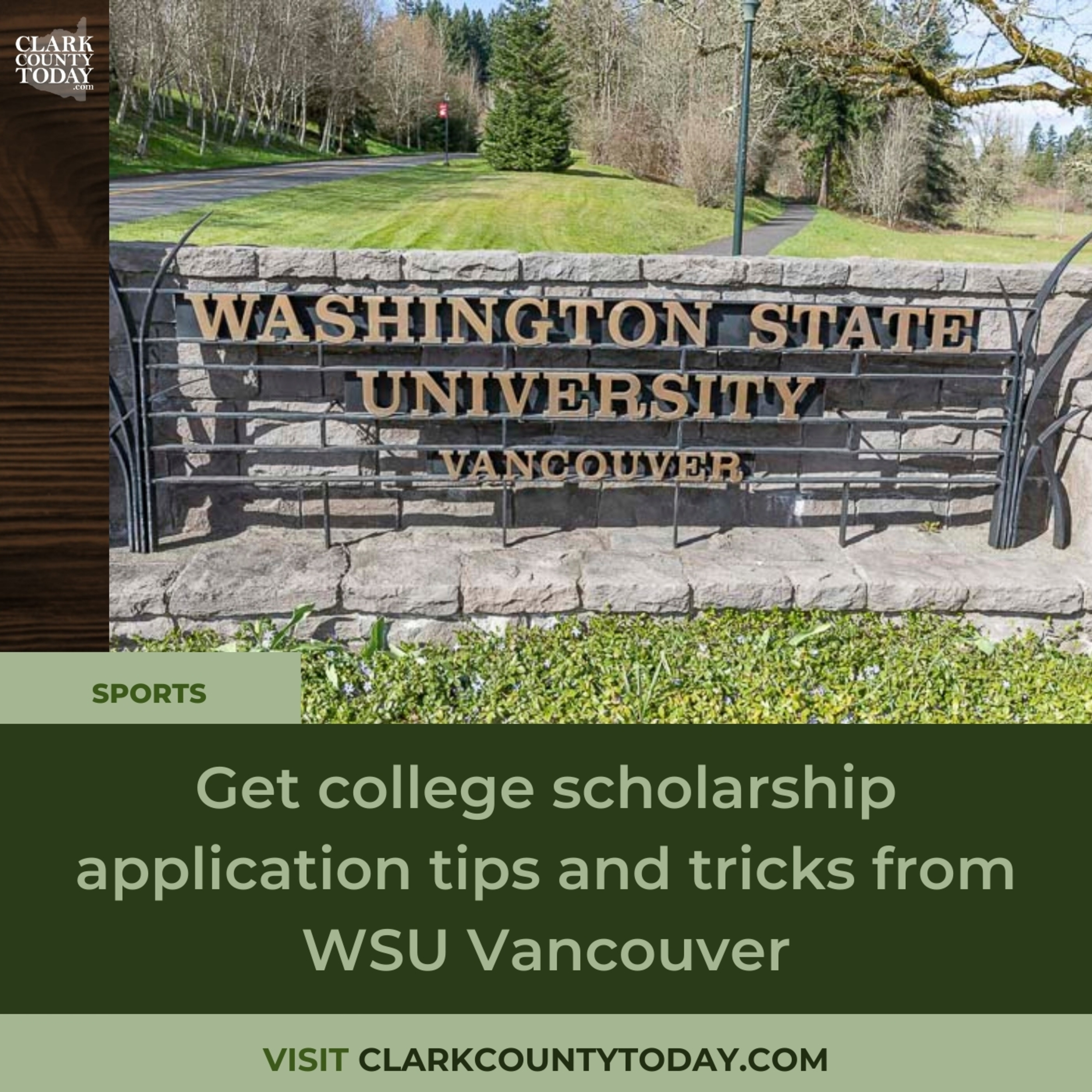 Get college scholarship application tips and tricks from WSU Vancouver