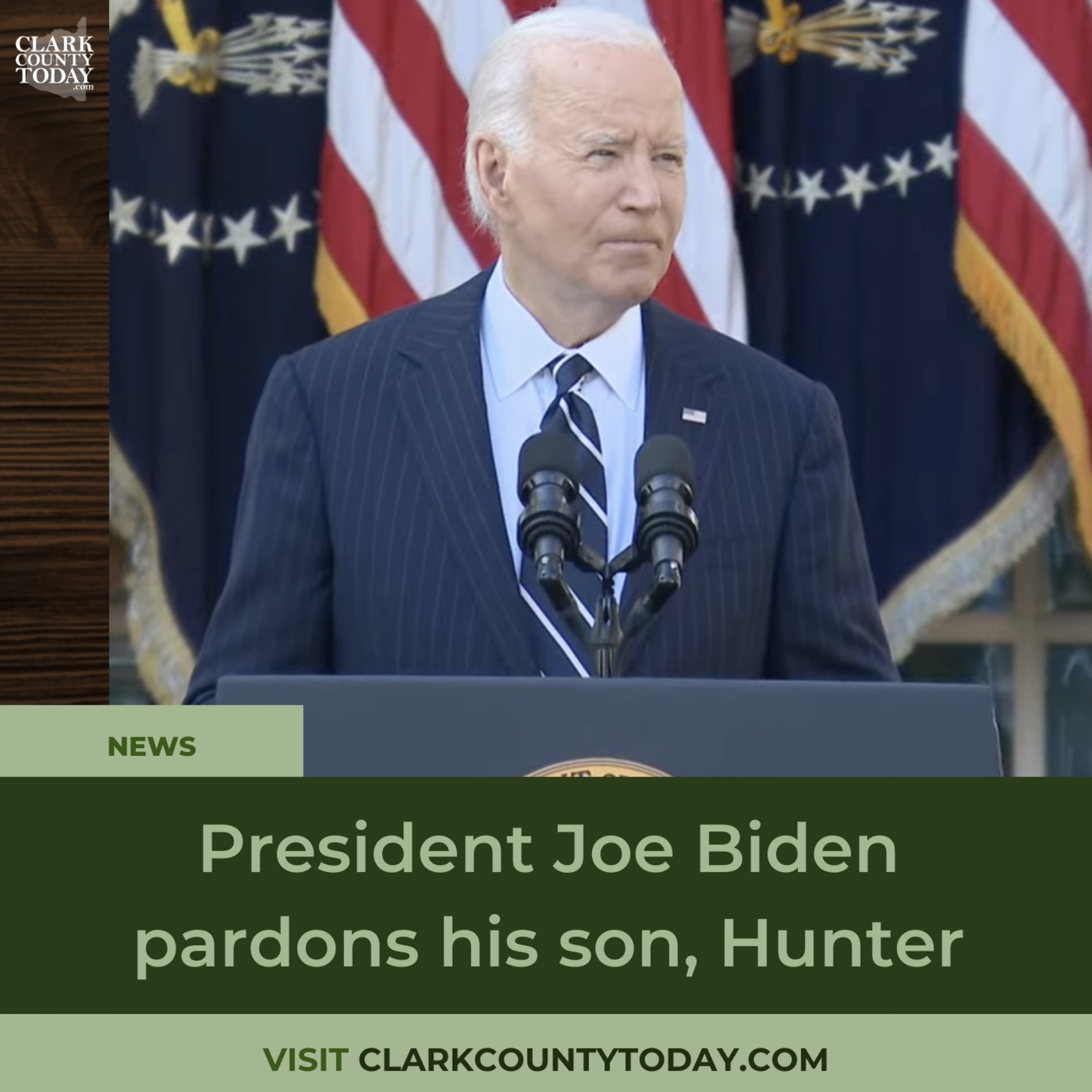 President Joe Biden pardons his son, Hunter