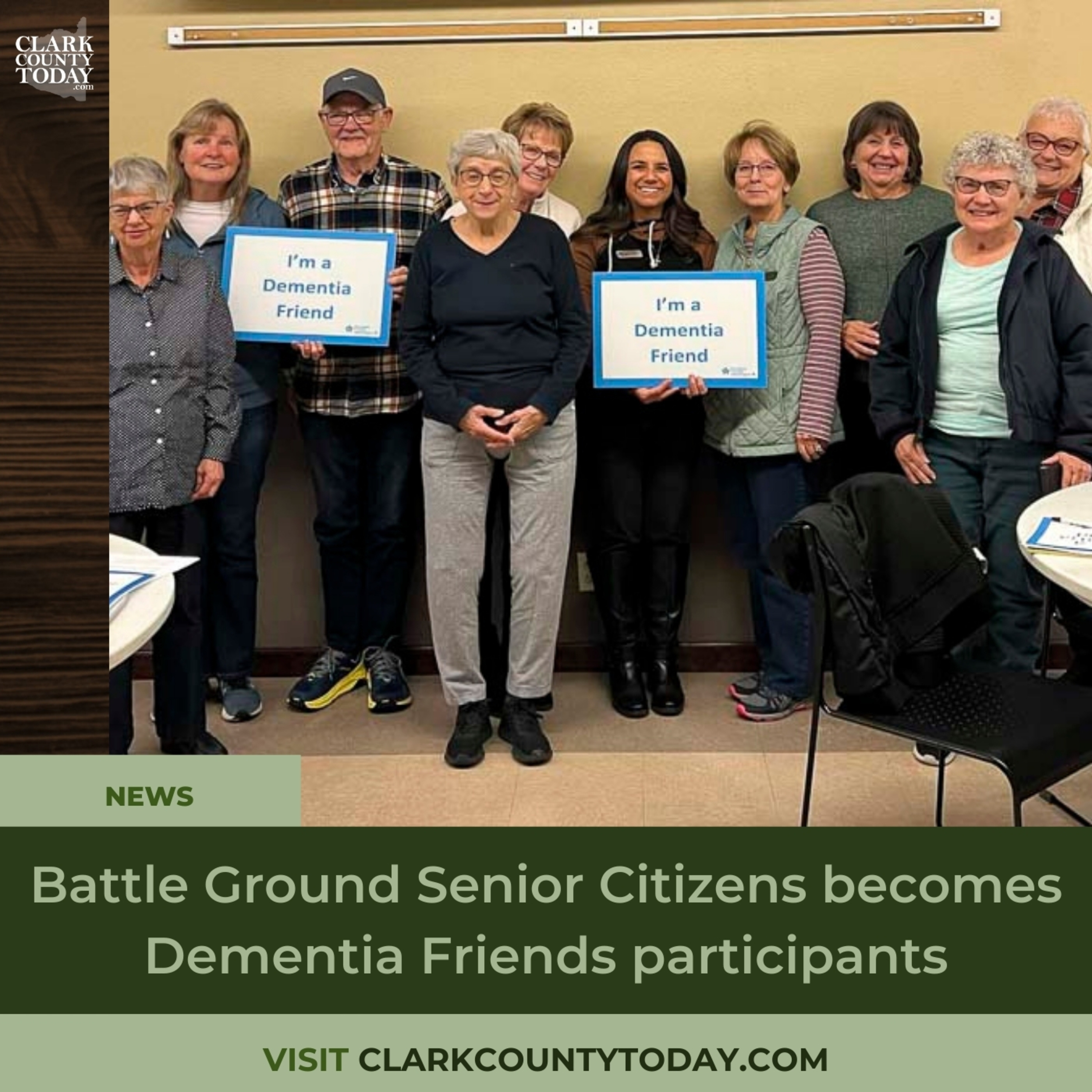 Battle Ground Senior Citizens becomes Dementia Friends participants