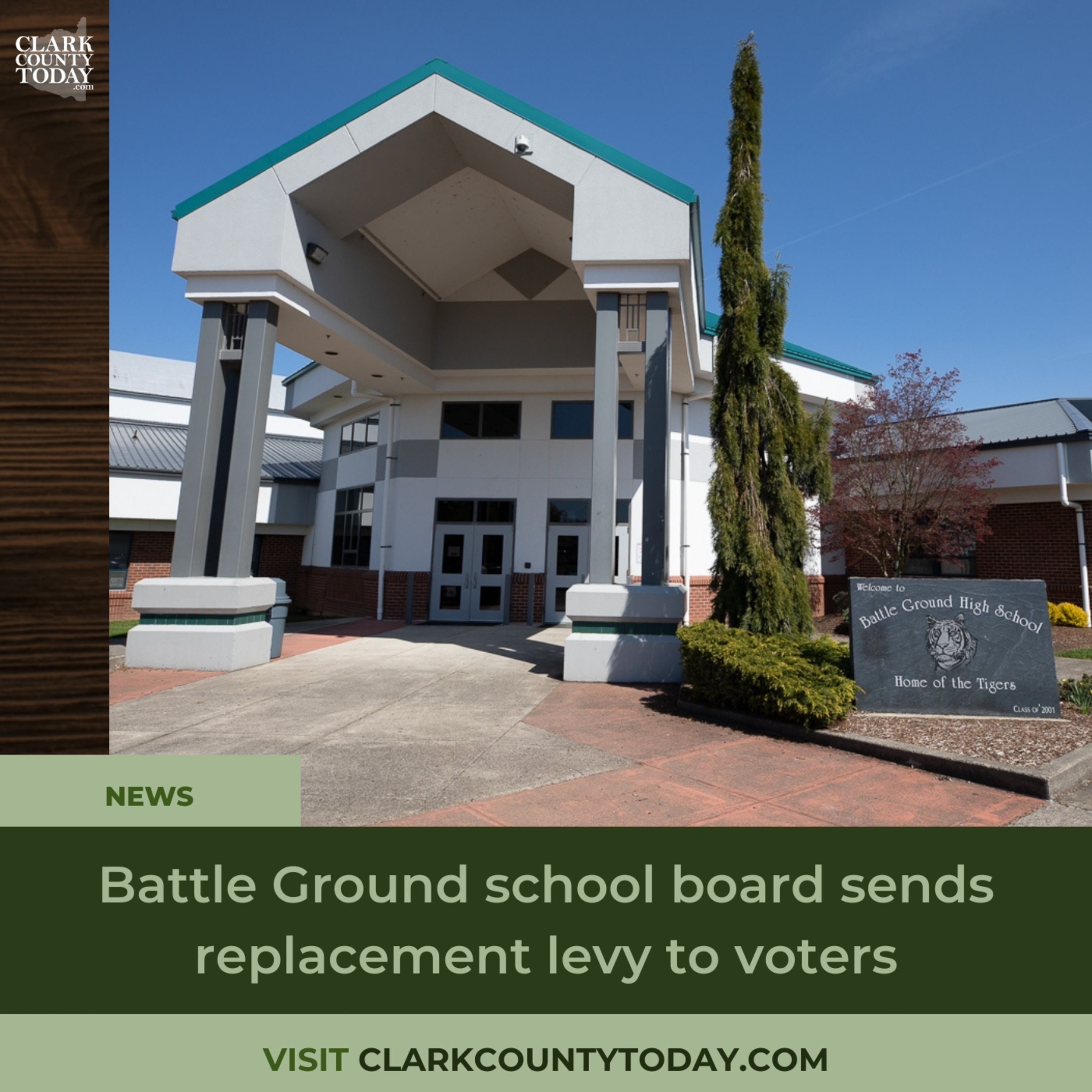 Battle Ground school board sends replacement levy to voters